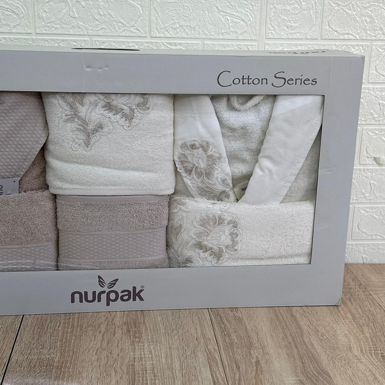 Ensemble Sortie de Bain 6 pièces 100% Coton