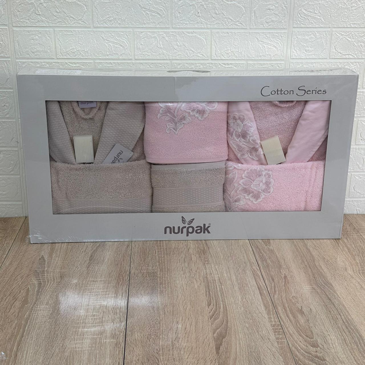 Ensemble Sortie de Bain 6 pièces 100% Coton