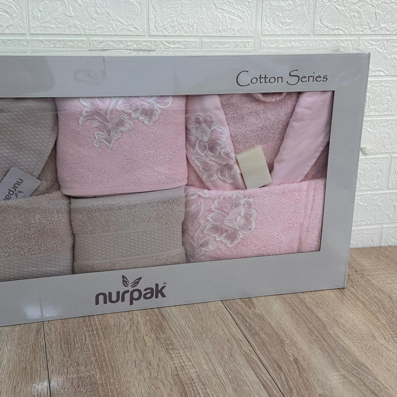 Ensemble Sortie de Bain 6 pièces 100% Coton