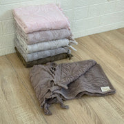 Pack de 6 serviettes de Visage Coton haut Couture 90*50 cm