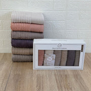 Offre Spéciale Pack de 12 serviettes de Visage Coton haut Couture 90*50 cm et 50*30 cm