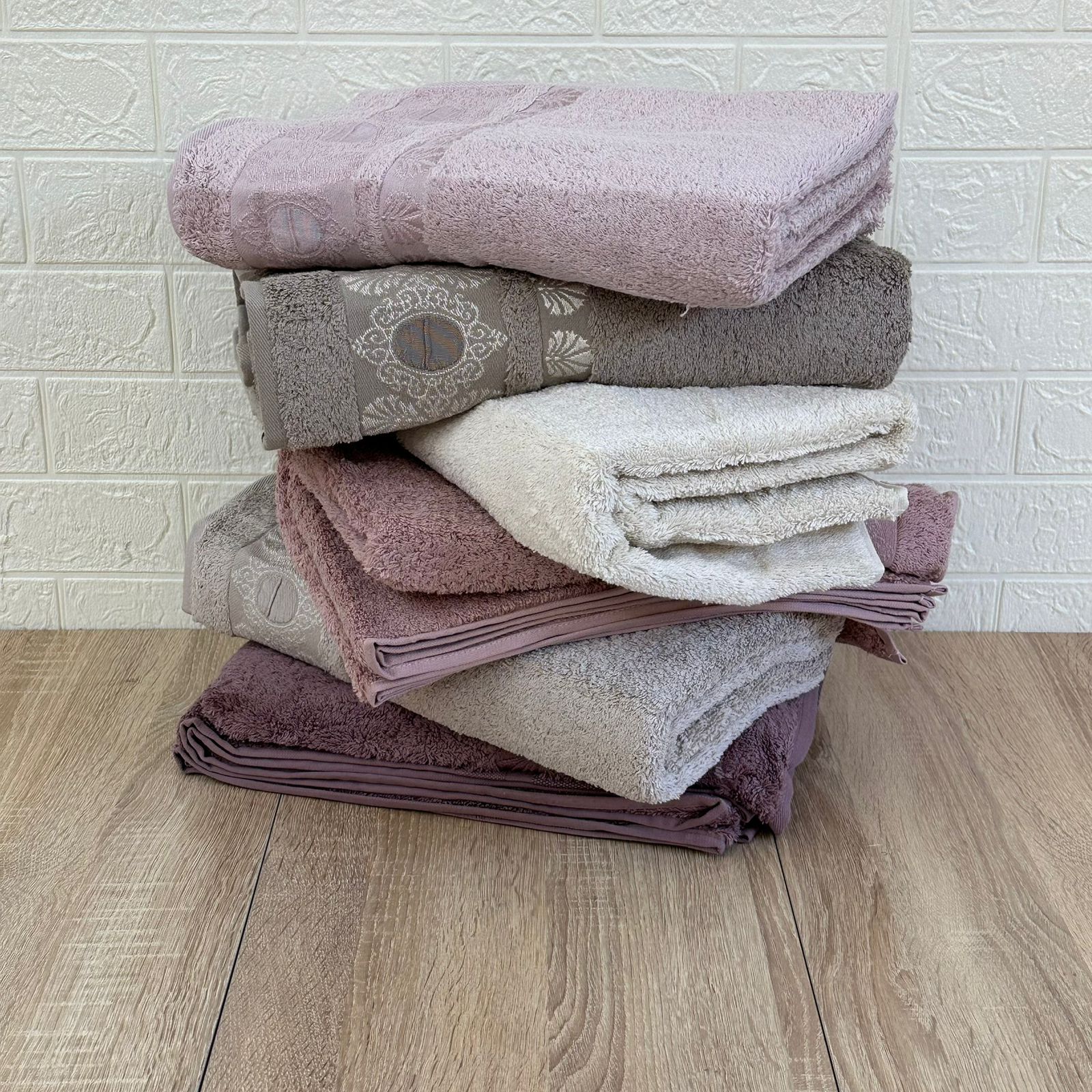 Pack De 6 Draps De Bain 150*90 cm 100% Coton Epais Ultra Douce - Pupilla Collection