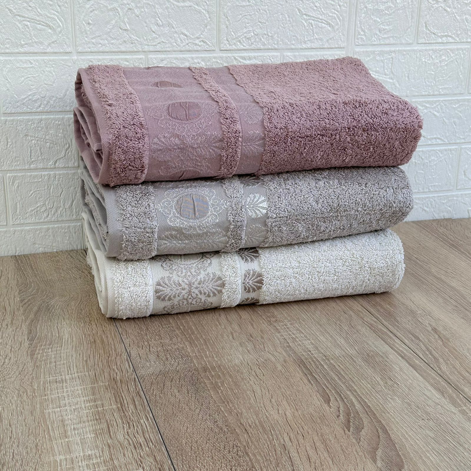 Pack De 3 Draps De Bain 150*90 cm 100% Coton Epais Ultra Douce - Pupilla Collection