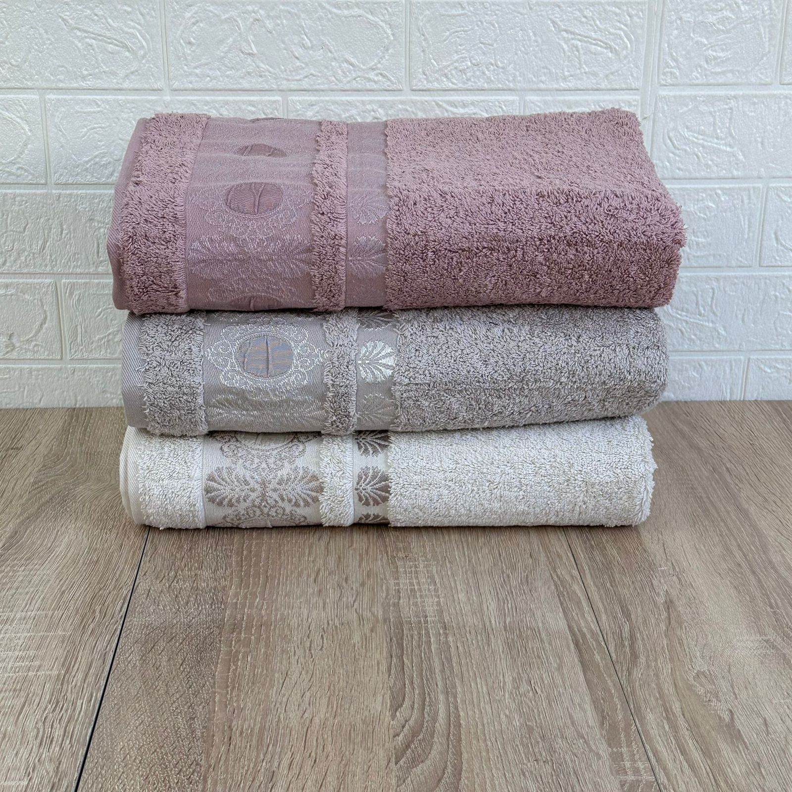 Pack De 3 Draps De Bain 150*90 cm 100% Coton Epais Ultra Douce - Pupilla Collection