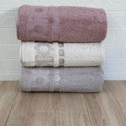 Pack De 3 Draps De Bain 150*90 cm 100% Coton Epais Ultra Douce - Pupilla Collection