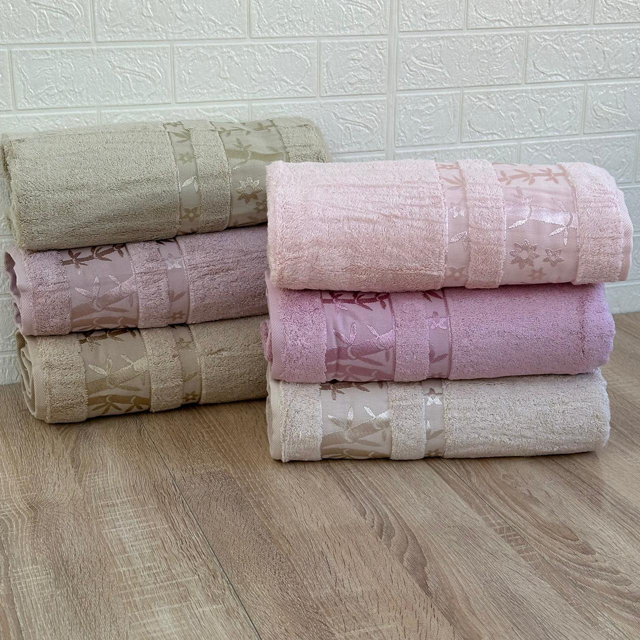 Pack De 6 Draps De Bain 150*90 cm 100% Bambou Epais Ultra Douce - Pupilla Collection