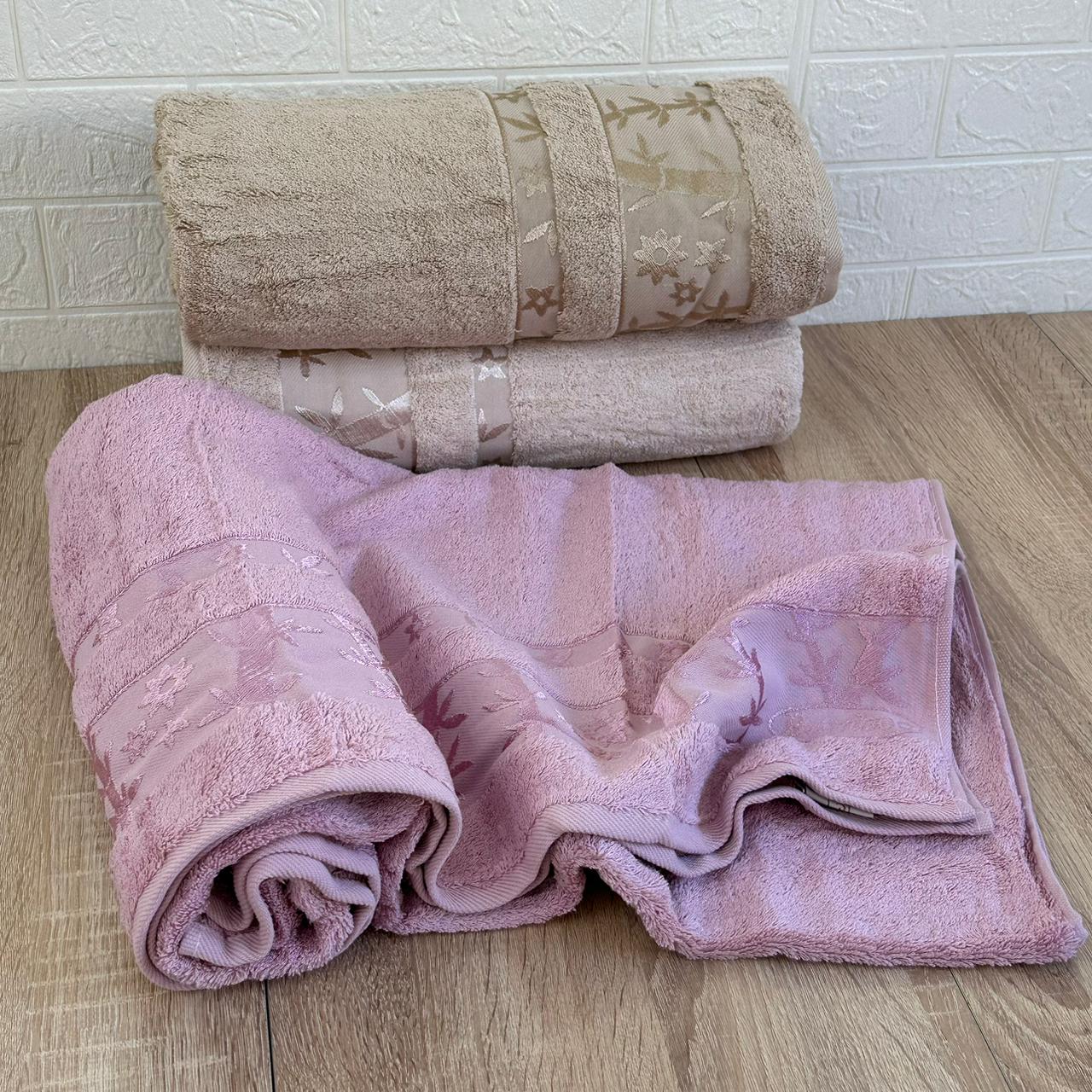 Pack De 3 Draps De Bain 150*90 cm 100% Bambou Epais Ultra Douce - Pupilla Collection