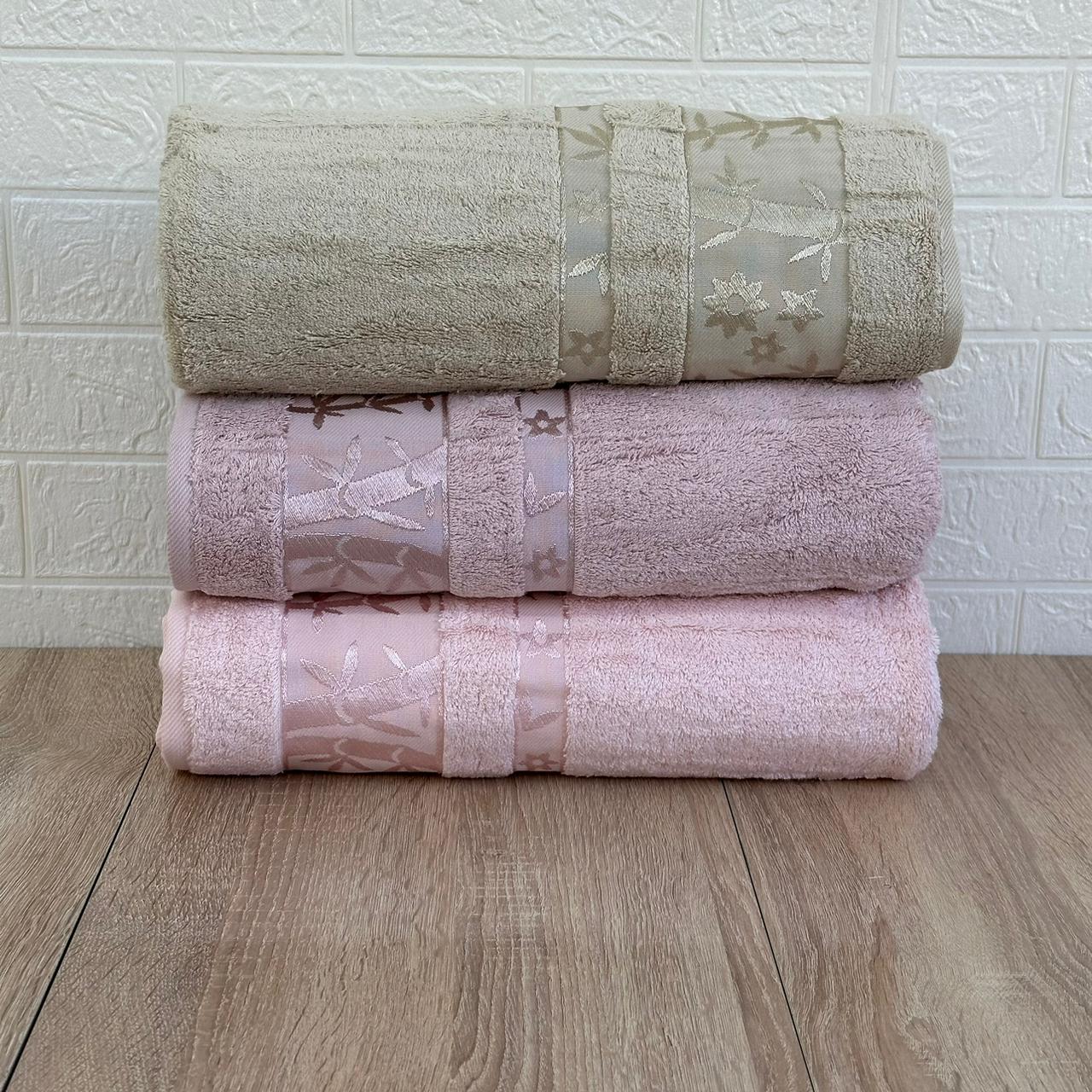 Pack De 3 Draps De Bain 150*90 cm 100% Bambou Epais Ultra Douce - Pupilla Collection