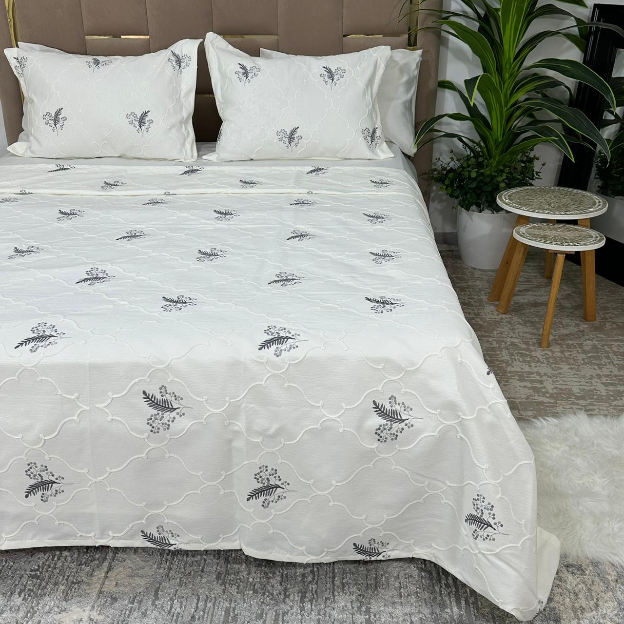 Parure de Lit Kamraya Haut Couture 100% Coton 6 pièces