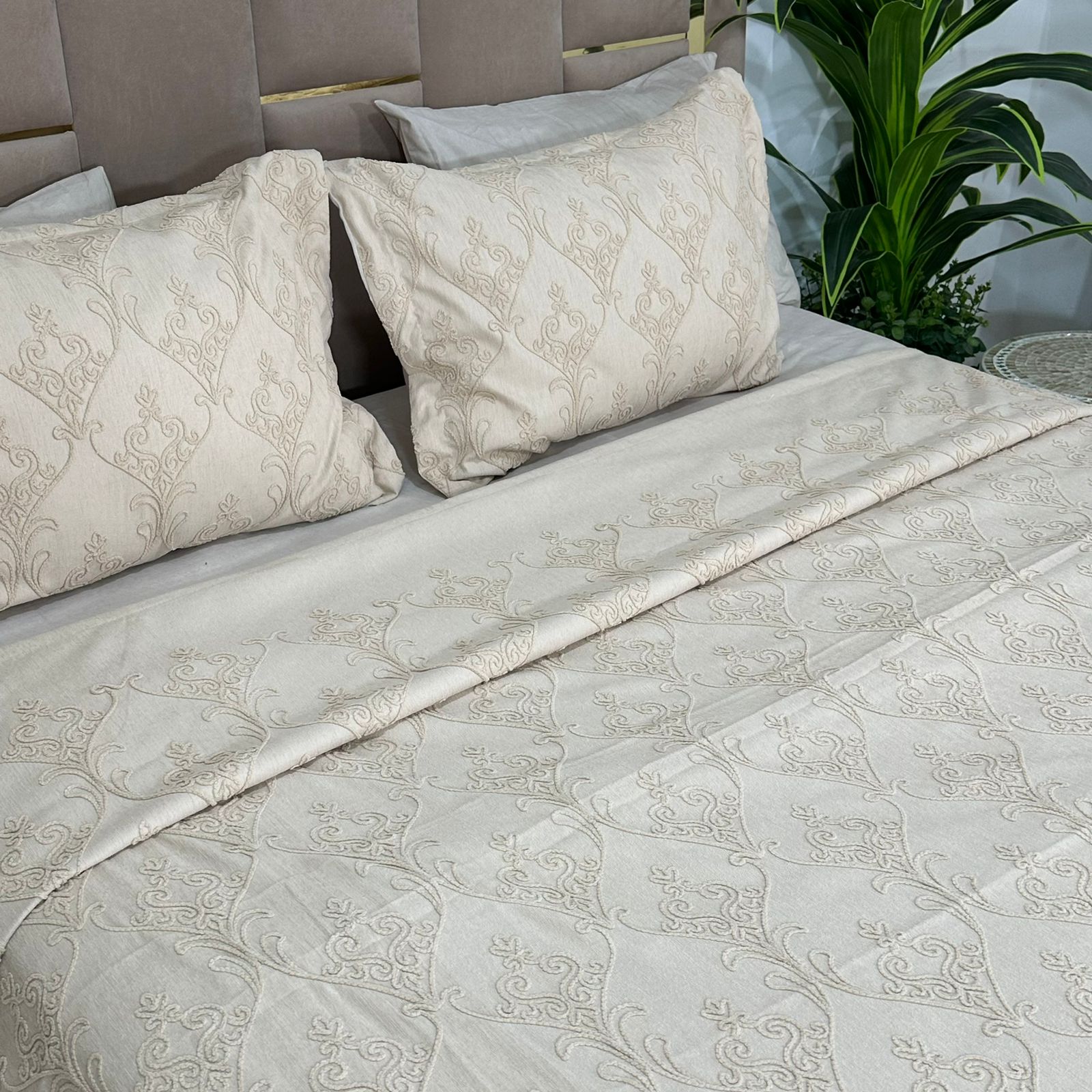 Parure de Lit Kamraya Haut Couture 100% Coton 6 pièces