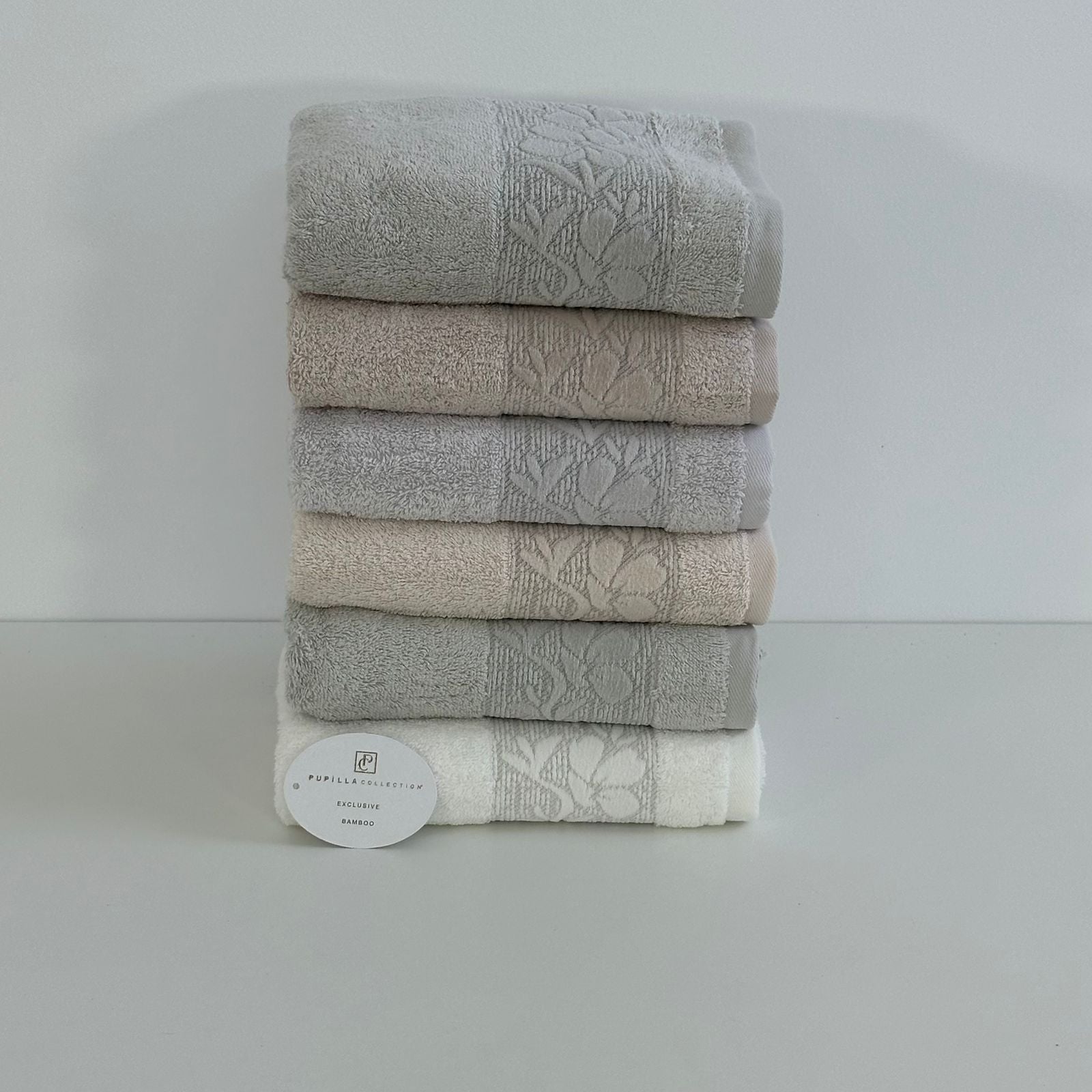 Lot de 6 serviettes de Bain en Bambou Ultra Lux - Haut Qualité