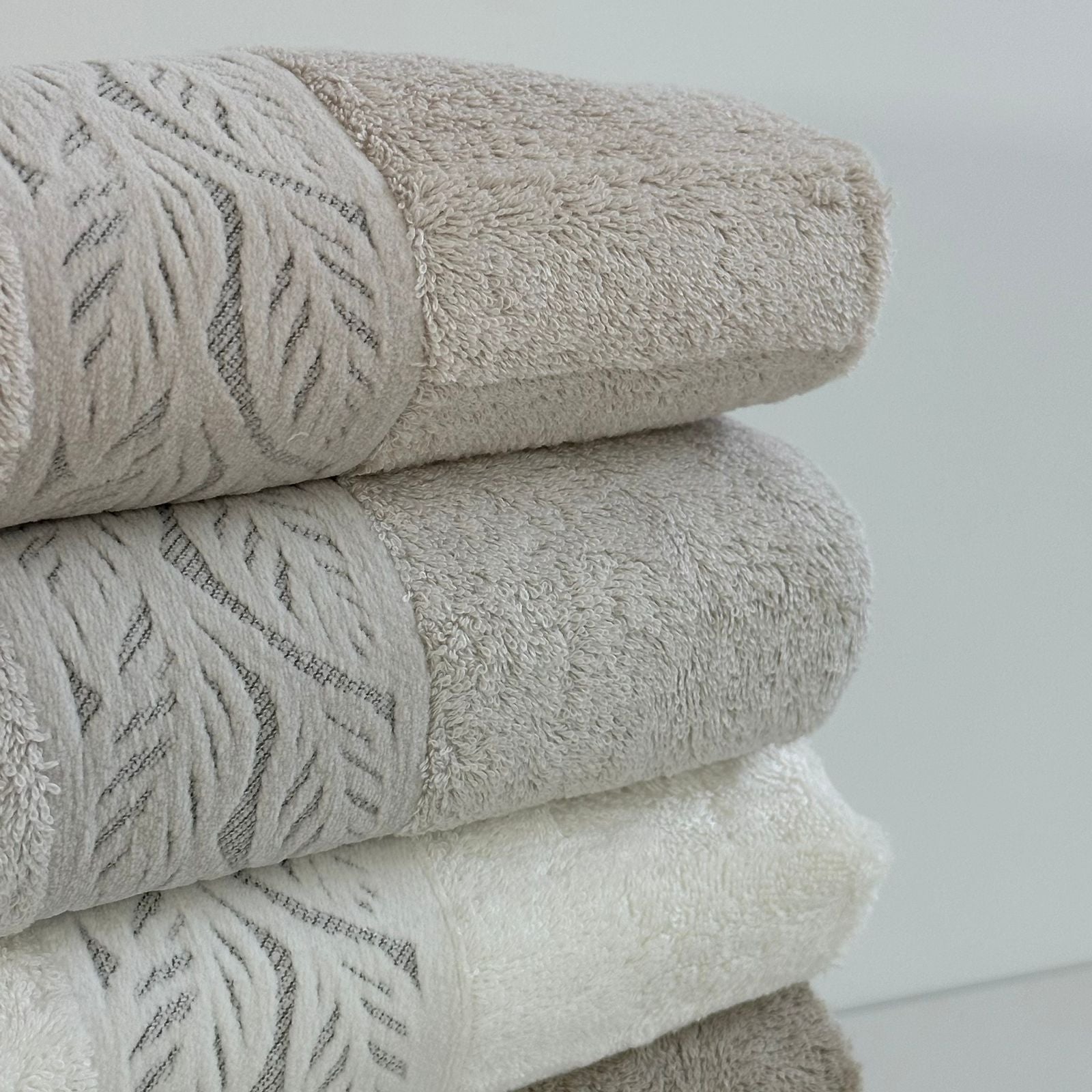 Lot de 6 serviettes de Bain en Bambou Ultra Lux - Haut Qualité