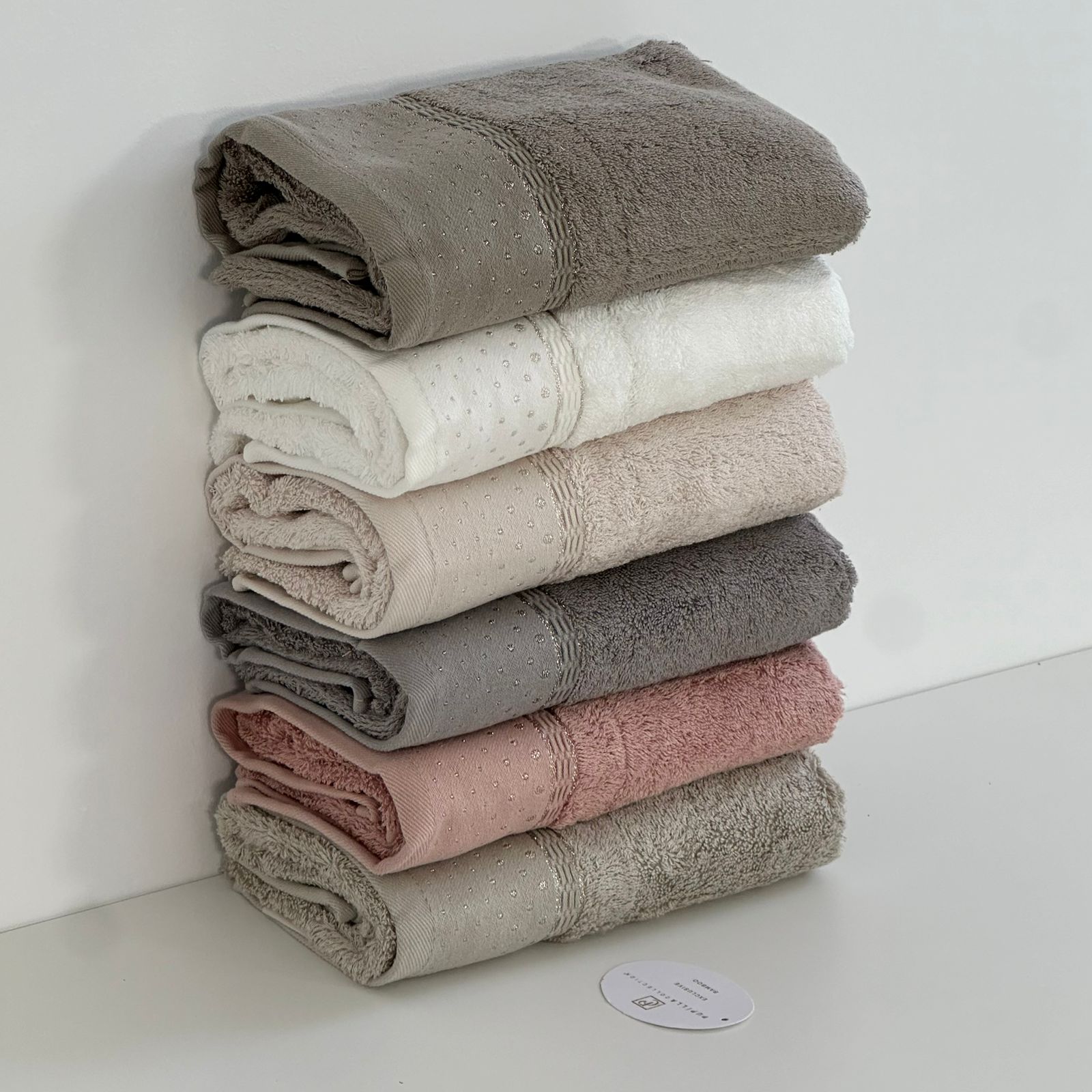 Lot de 6 serviettes de Bain en Bambou Ultra Lux - Haut Qualité