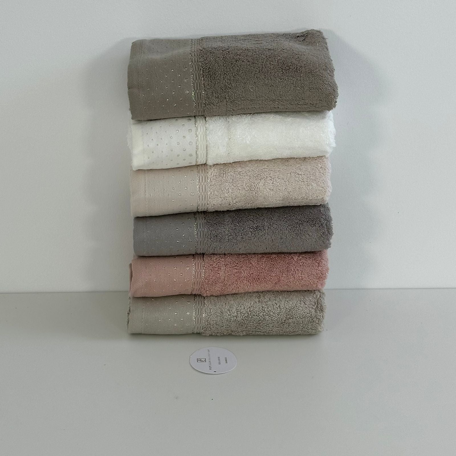 Lot de 6 serviettes de Bain en Bambou Ultra Lux - Haut Qualité