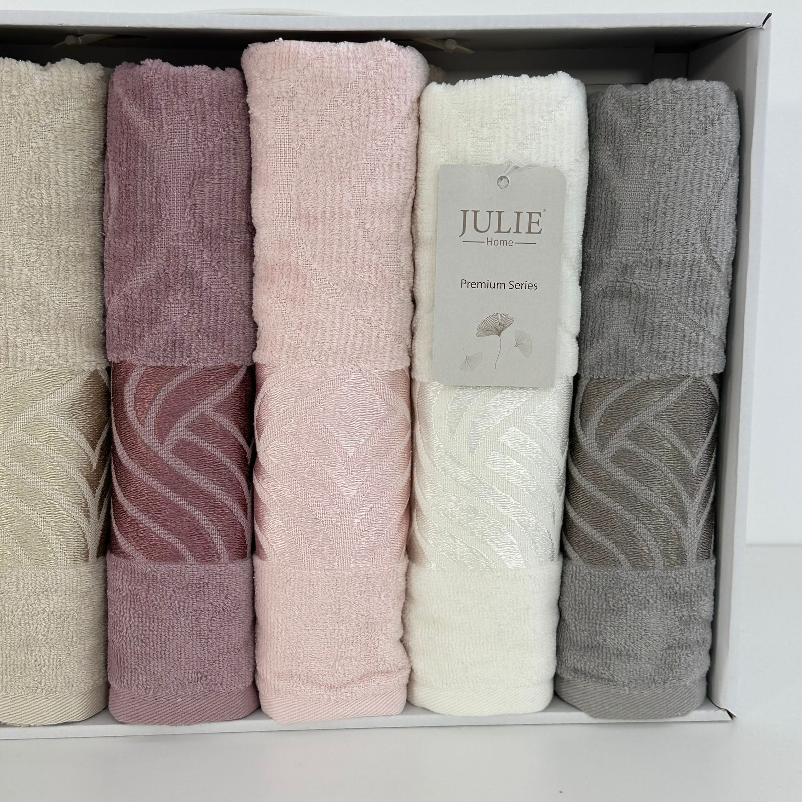 Coffret de 6 serviettes de Visage Coton 90*50 cm