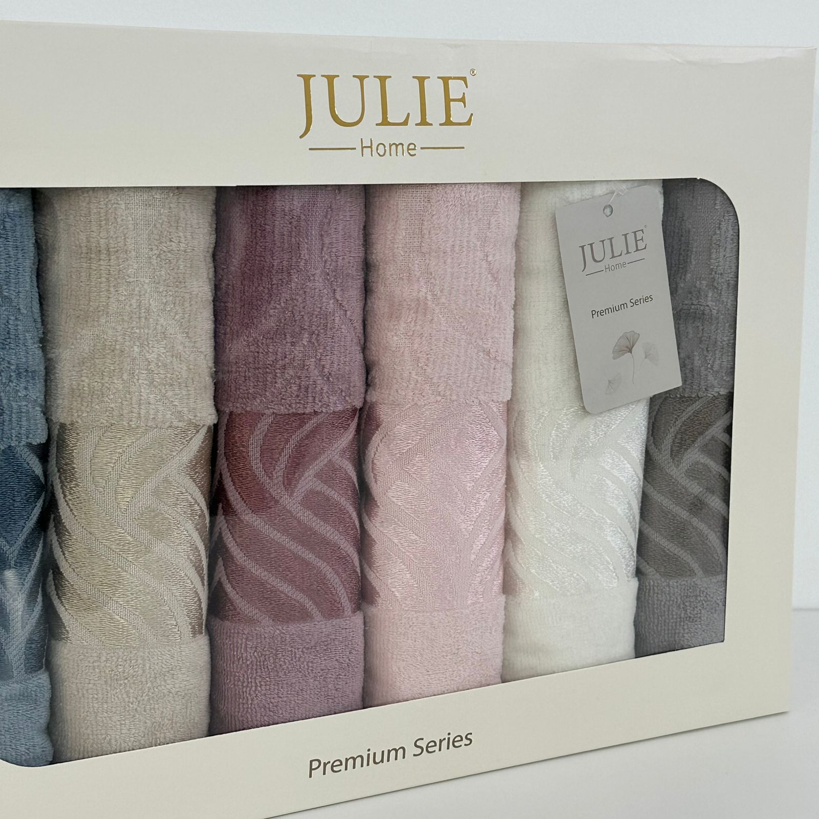Coffret de 6 serviettes de Visage Coton 90*50 cm