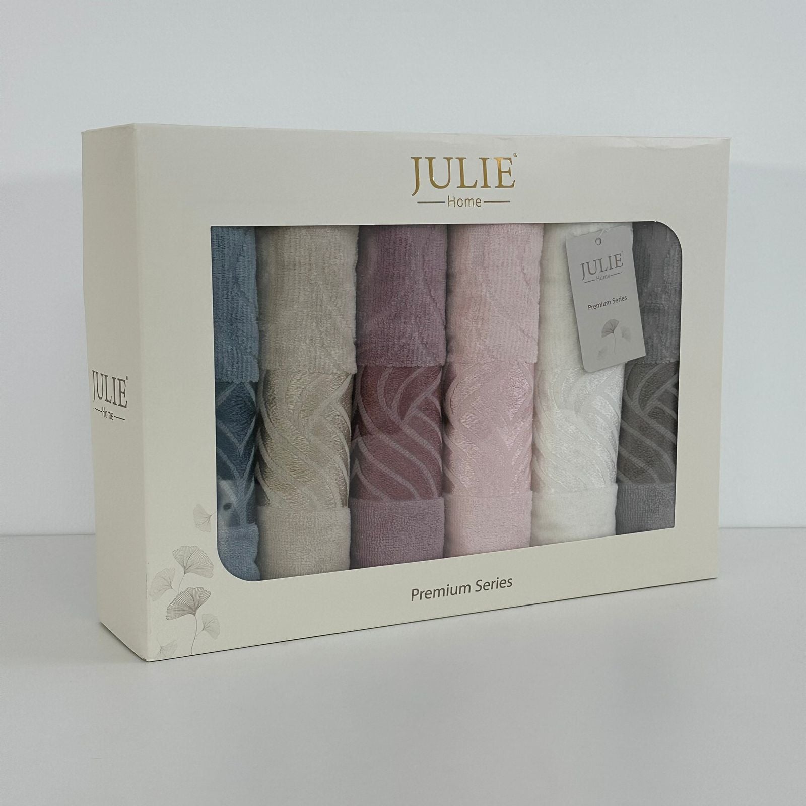 Coffret de 6 serviettes de Visage Coton 90*50 cm