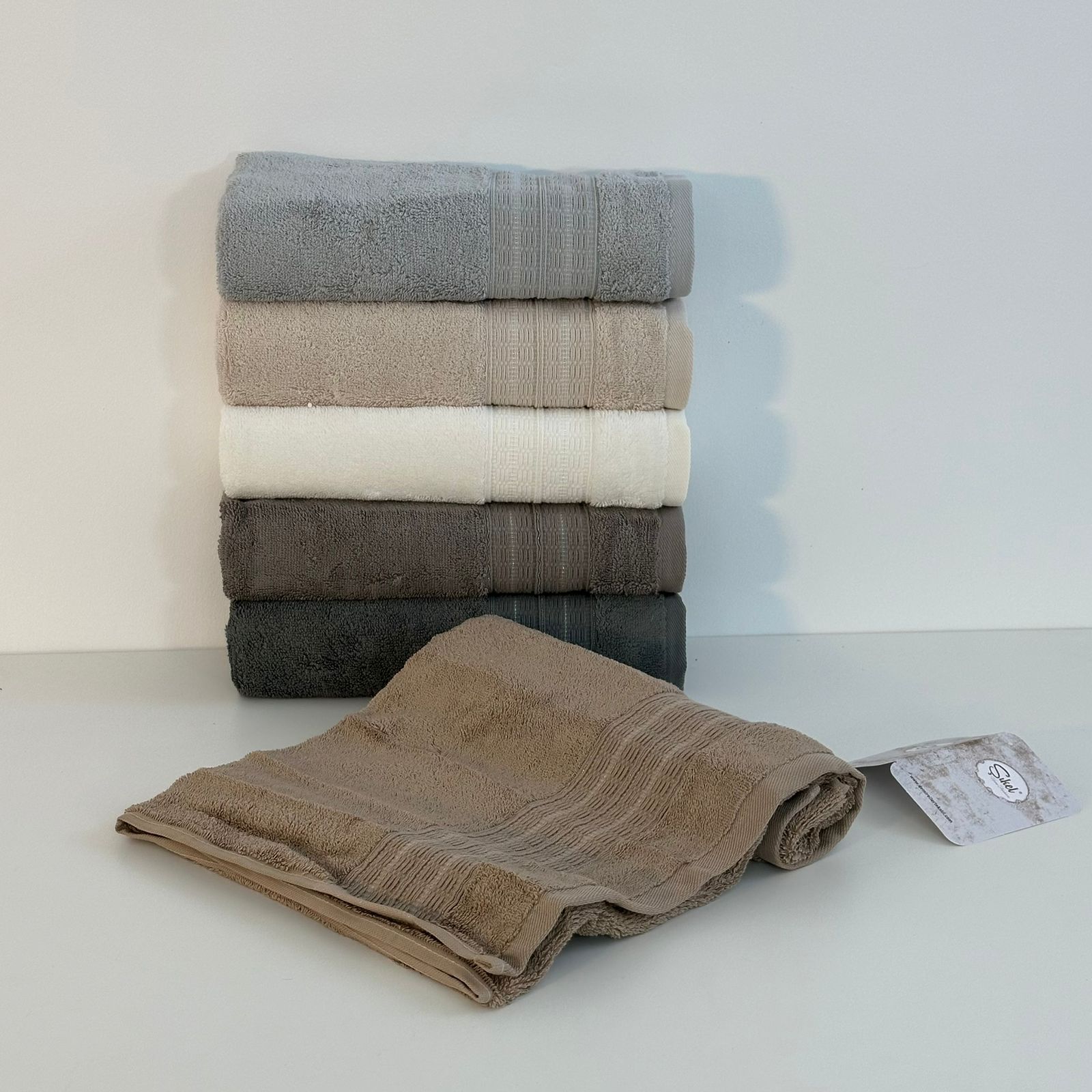 Coffret de 6 Serviettes de Bain & Visage SIKEL – 100% Coton Épais – Qualité Supérieure