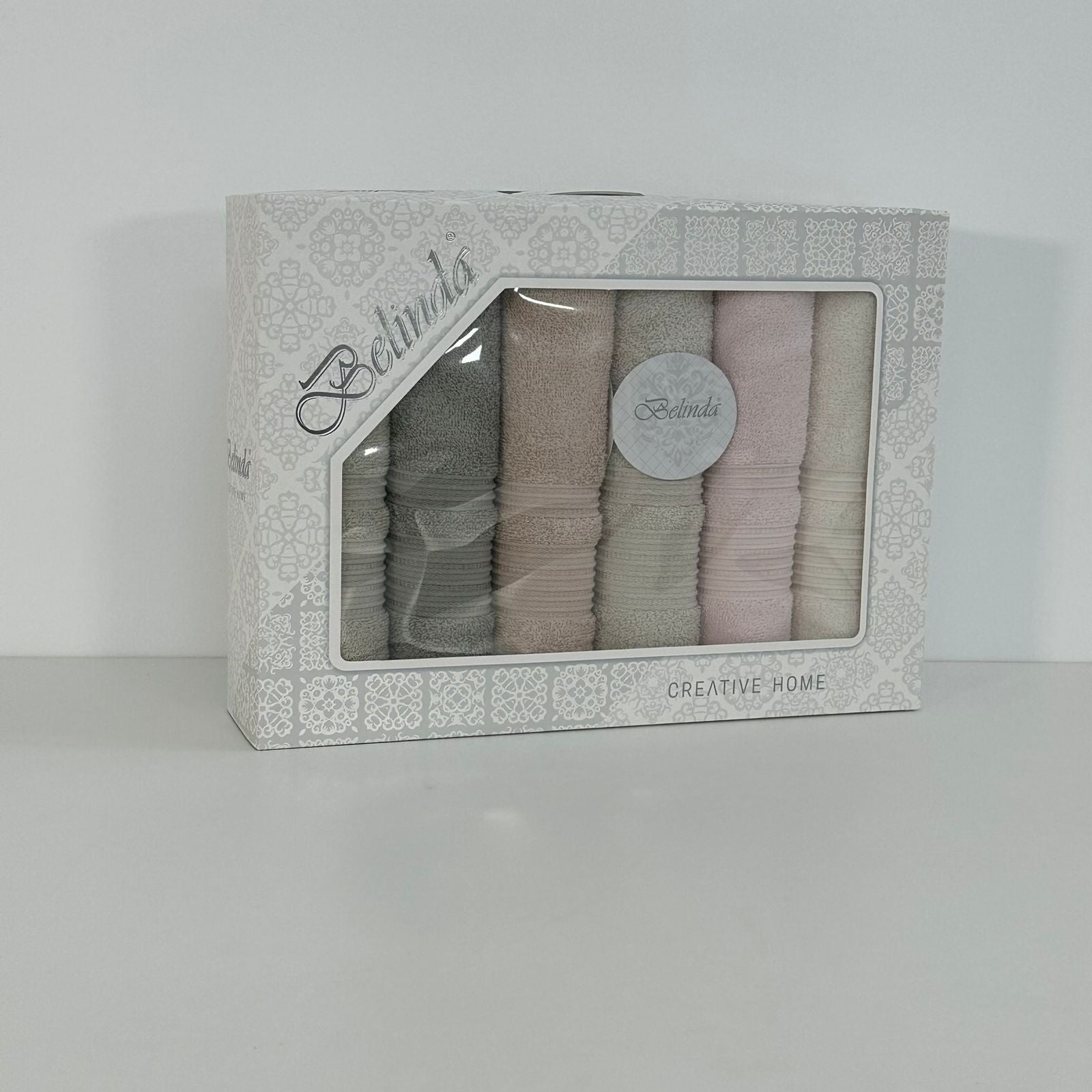 Coffret de 6 serviettes de Bain 90*50 cm - 100% Coton