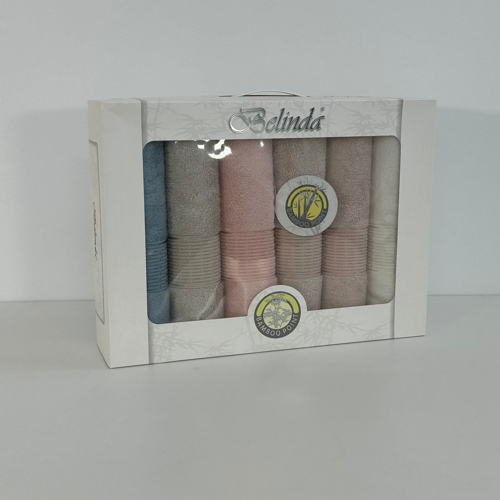 Coffret de 6 serviettes de Bain 90*50 cm - 100% Coton Bamboo