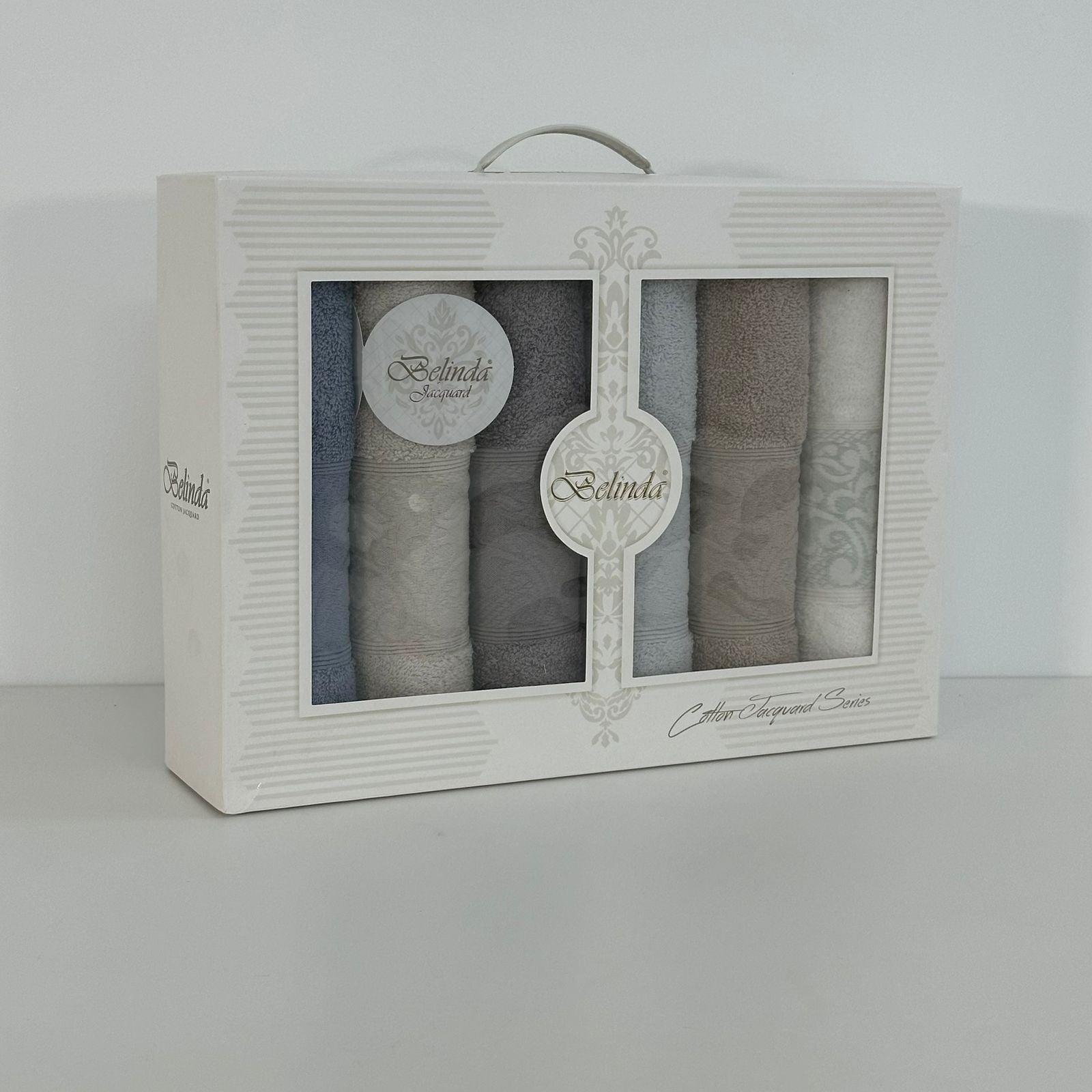 Coffret de 6 serviettes de Bain 90*50 cm - 100% Coton épais