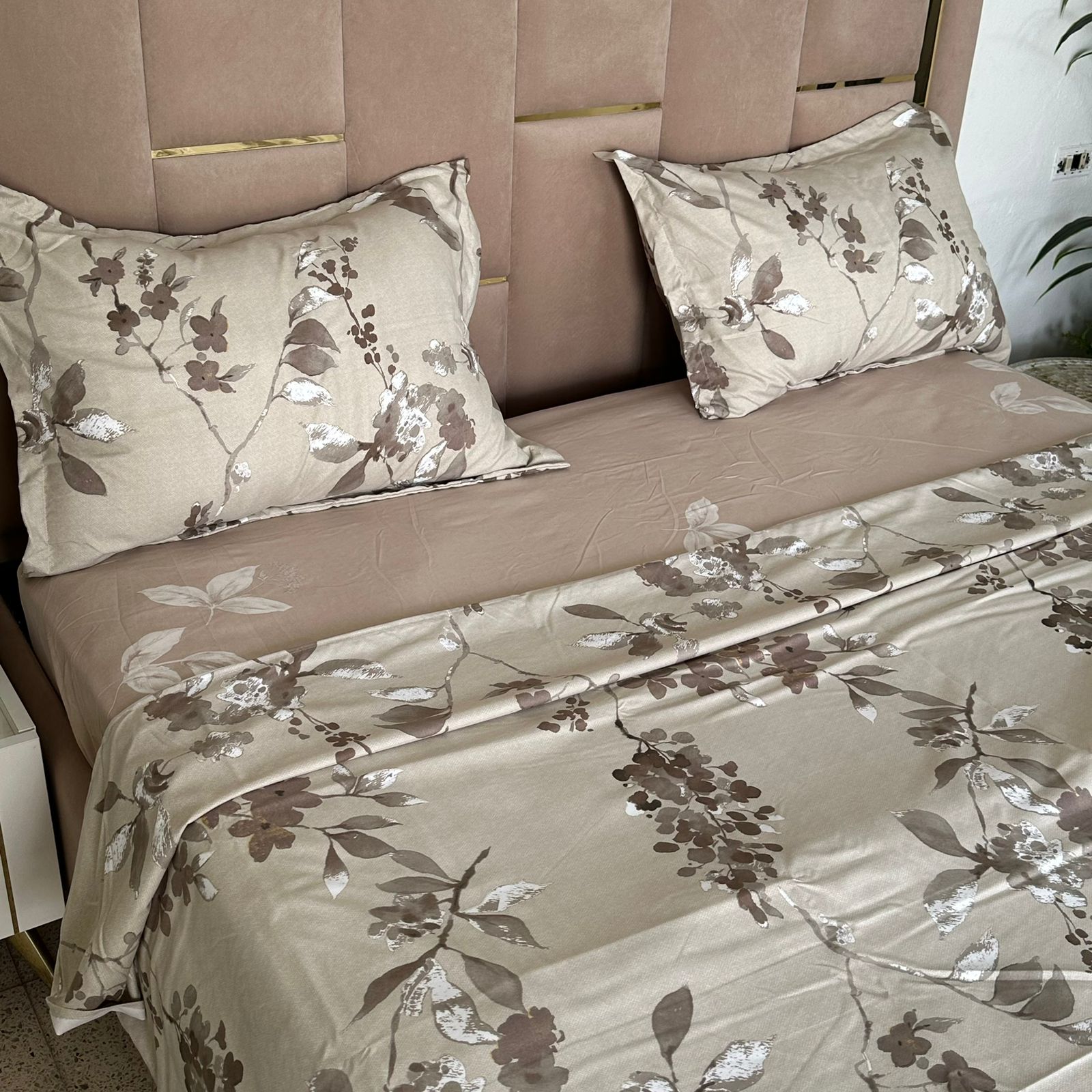 Parure de Lit 4 pièces en coton microfibre de qualité supérieure