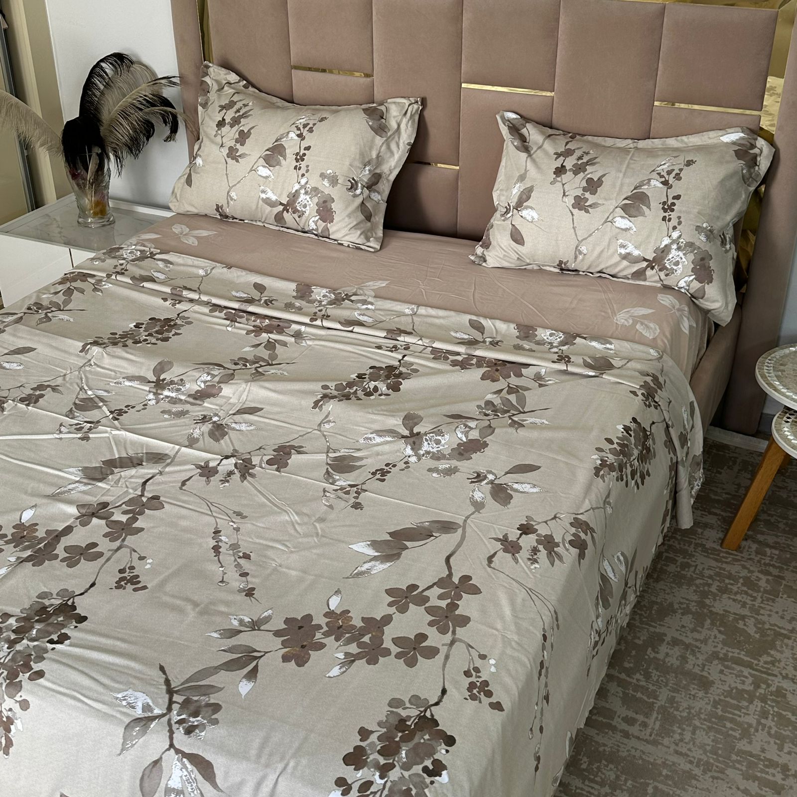Parure de Lit 4 pièces en coton microfibre de qualité supérieure