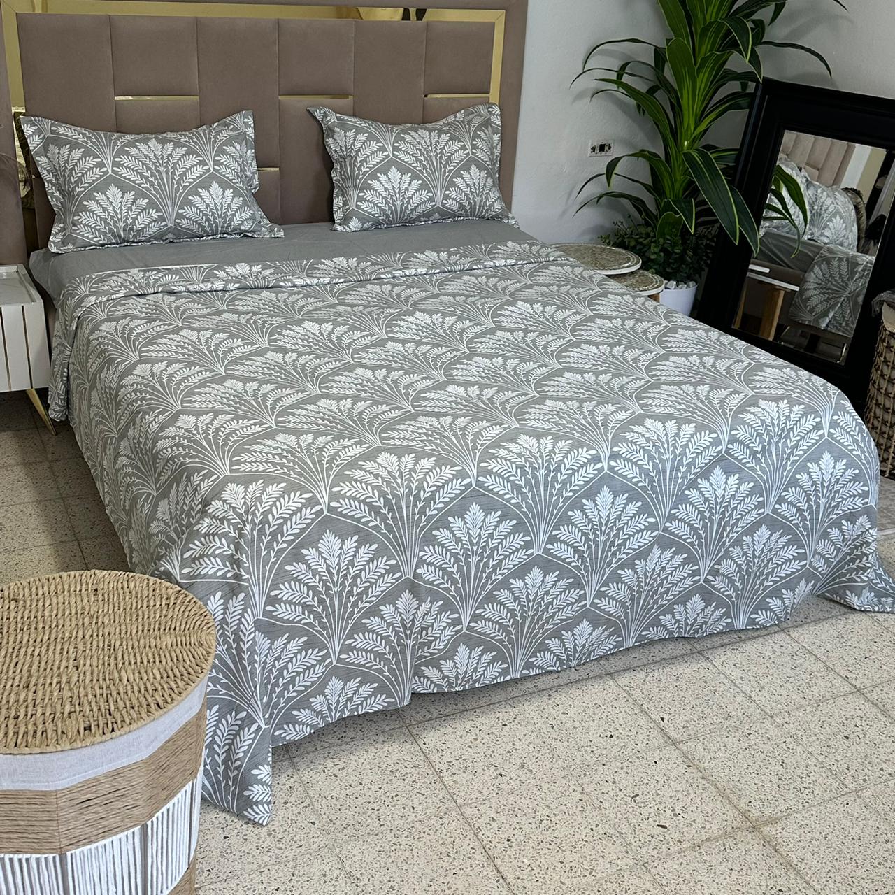 Parure de Lit 4 pièces en coton microfibre de qualité supérieure