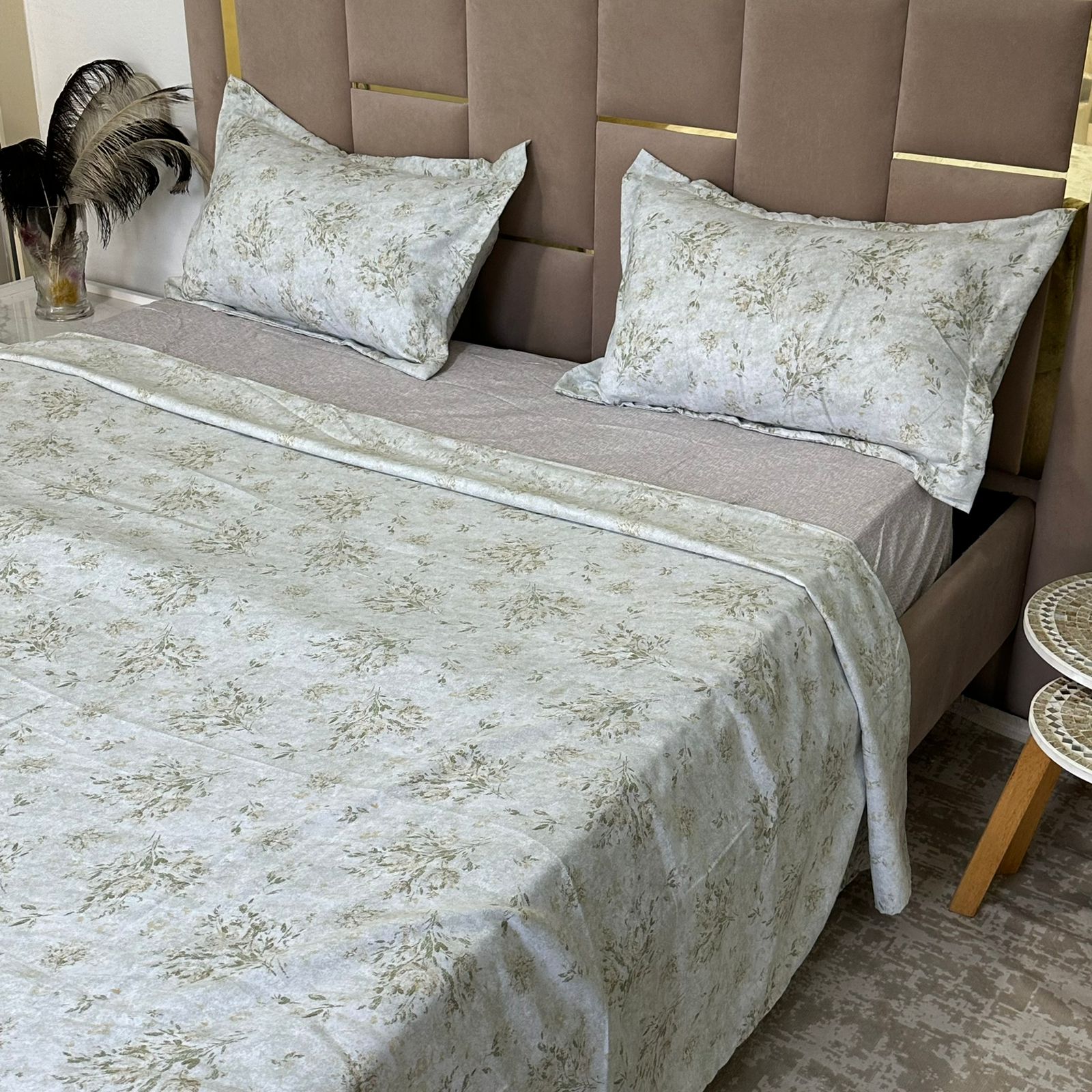 Parure de Lit 4 pièces en coton microfibre de qualité supérieure