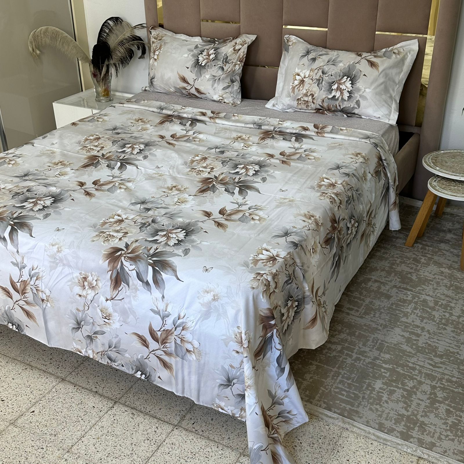 Parure de Lit 4 pièces en coton microfibre de qualité supérieure