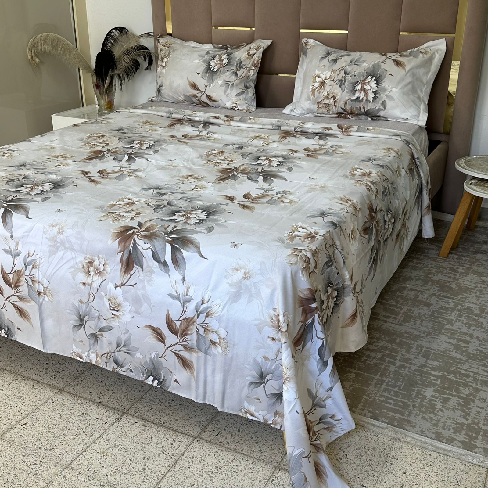 Parure de Lit 4 pièces en coton microfibre de qualité supérieure