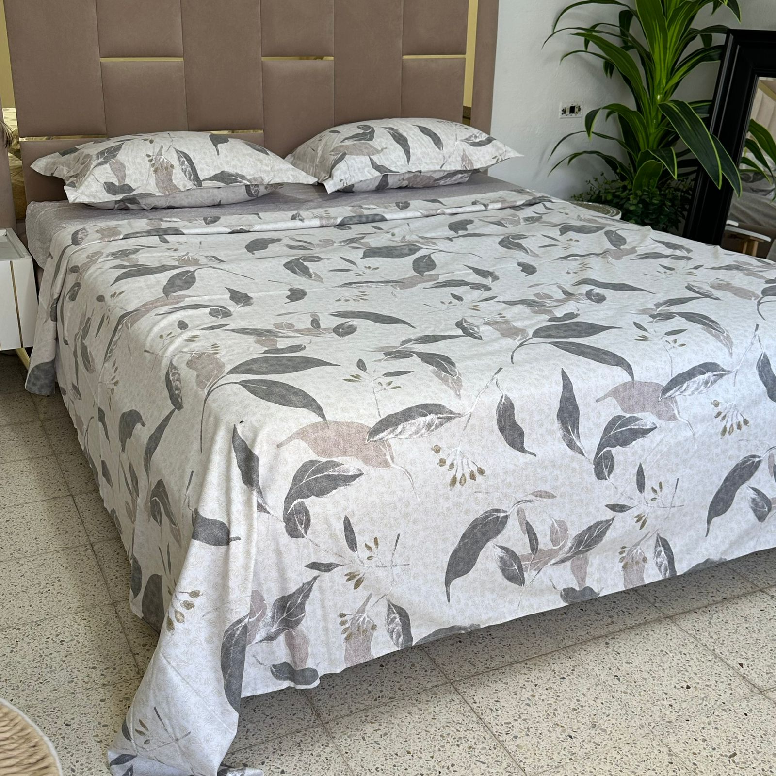 Parure de Lit 4 pièces en coton microfibre de qualité supérieure