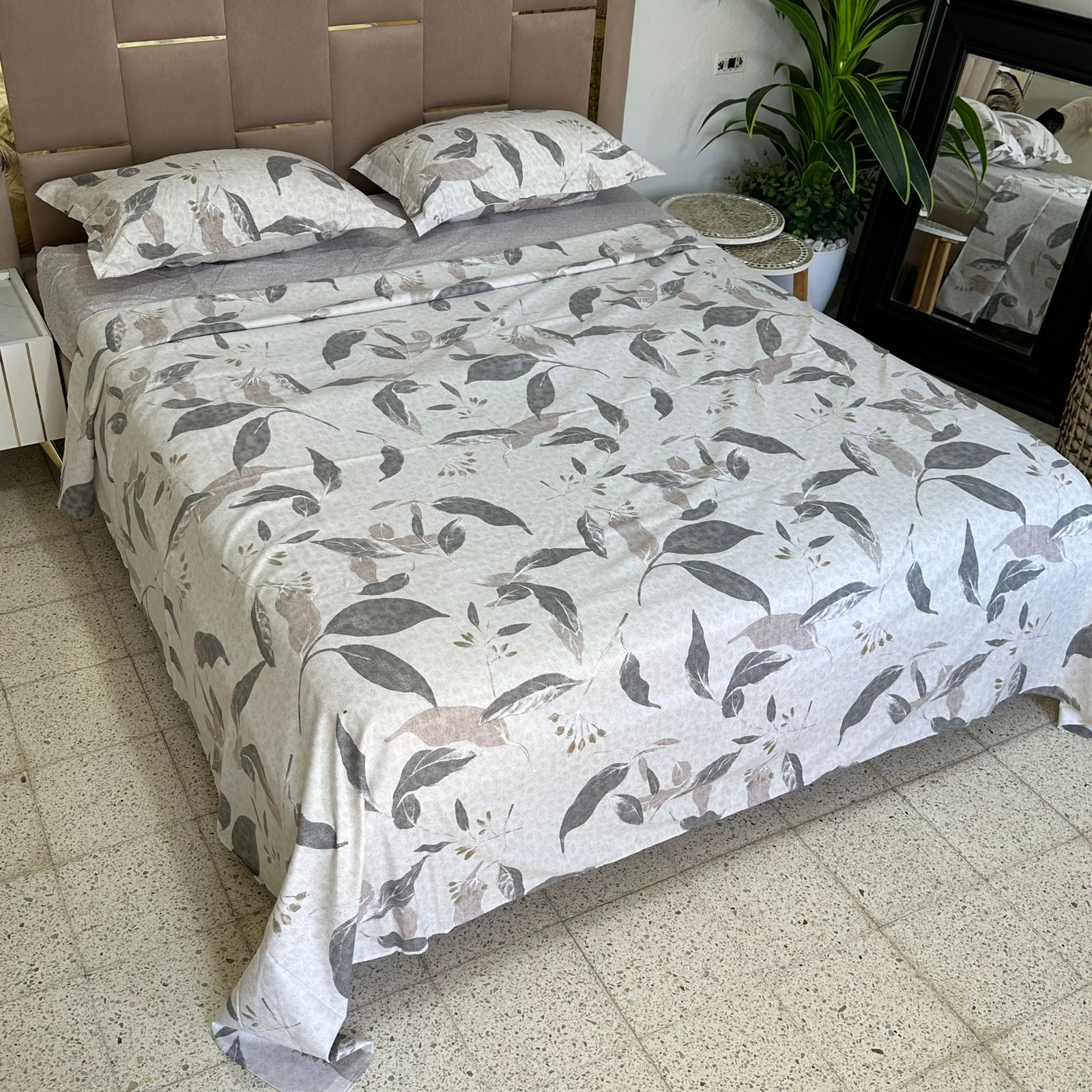 Parure de Lit 4 pièces en coton microfibre de qualité supérieure
