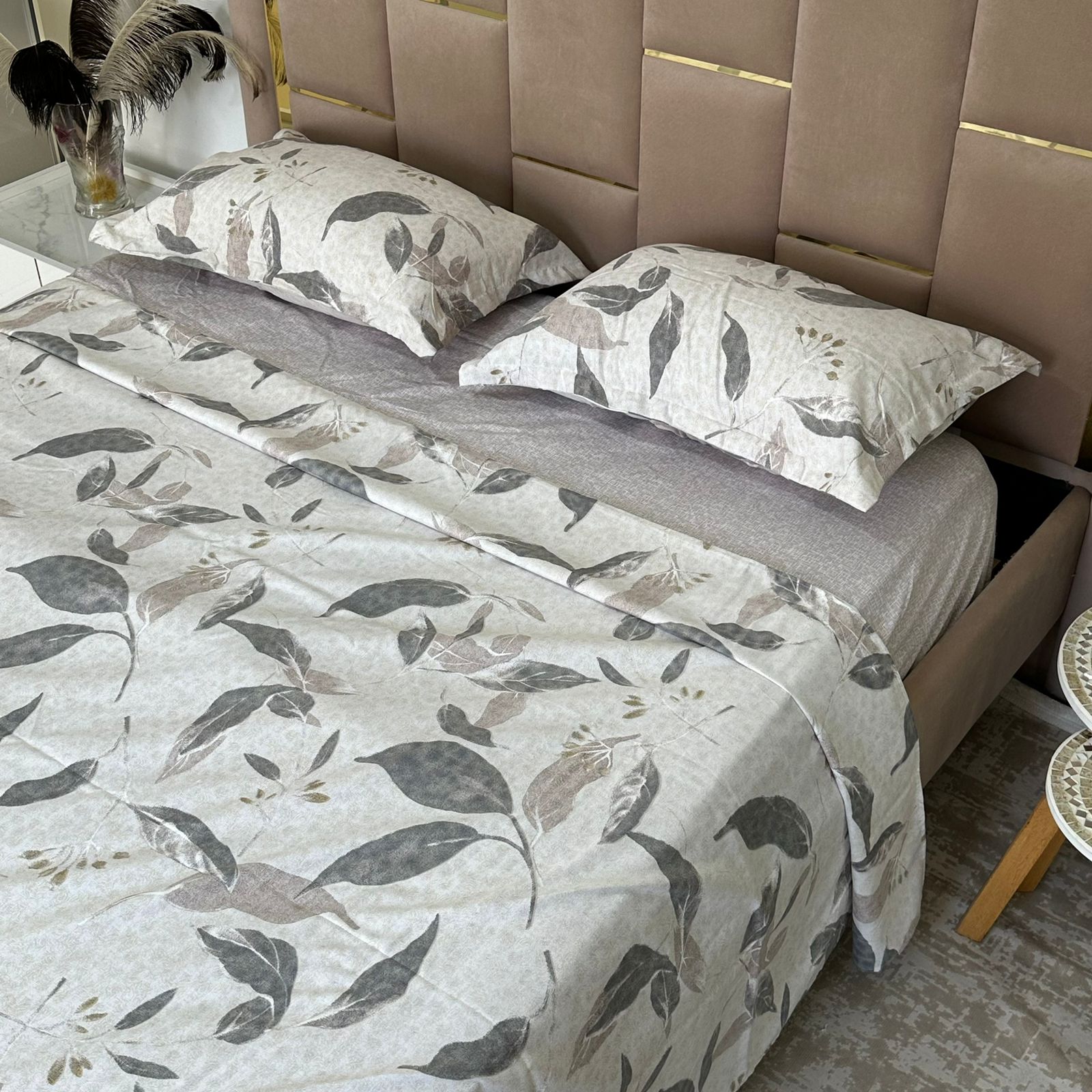 Parure de Lit 4 pièces en coton microfibre de qualité supérieure
