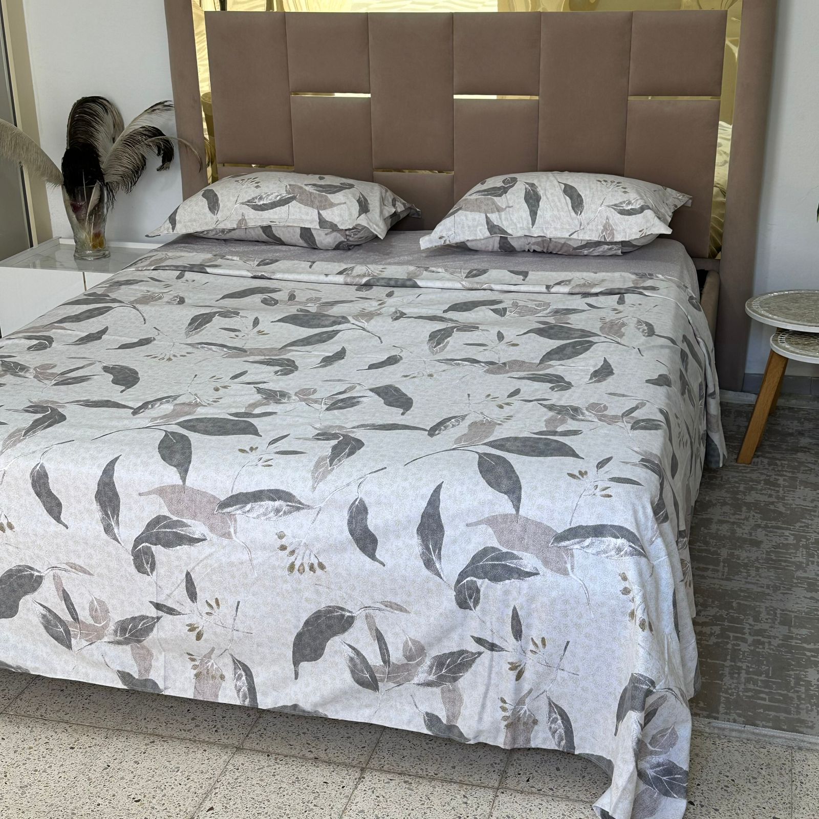 Parure de Lit 4 pièces en coton microfibre de qualité supérieure