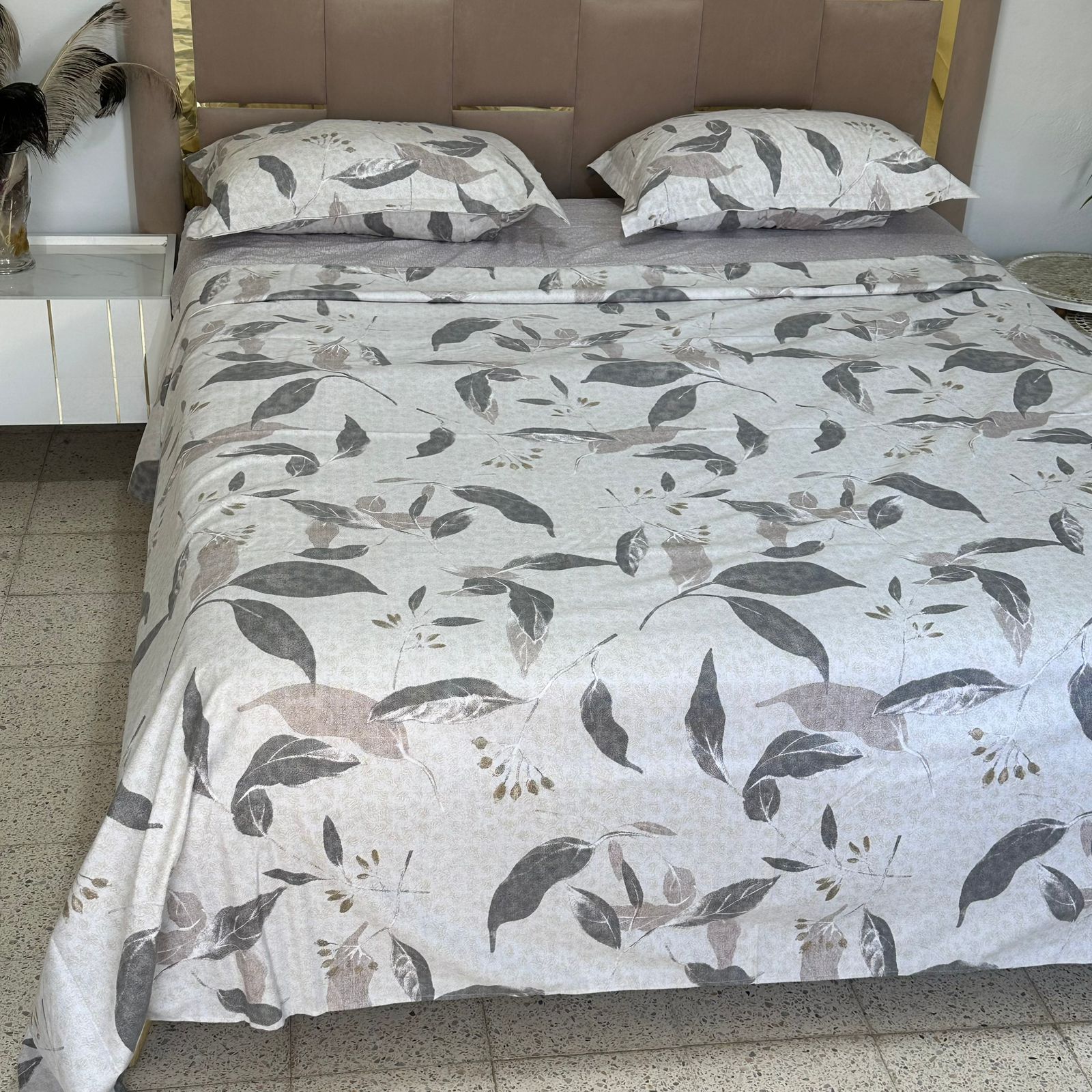 Parure de Lit 4 pièces en coton microfibre de qualité supérieure