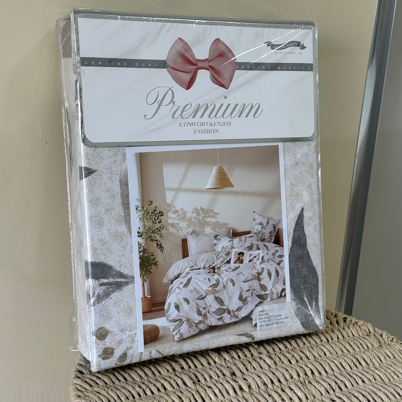 Parure de Lit 4 pièces en coton de qualité supérieure
