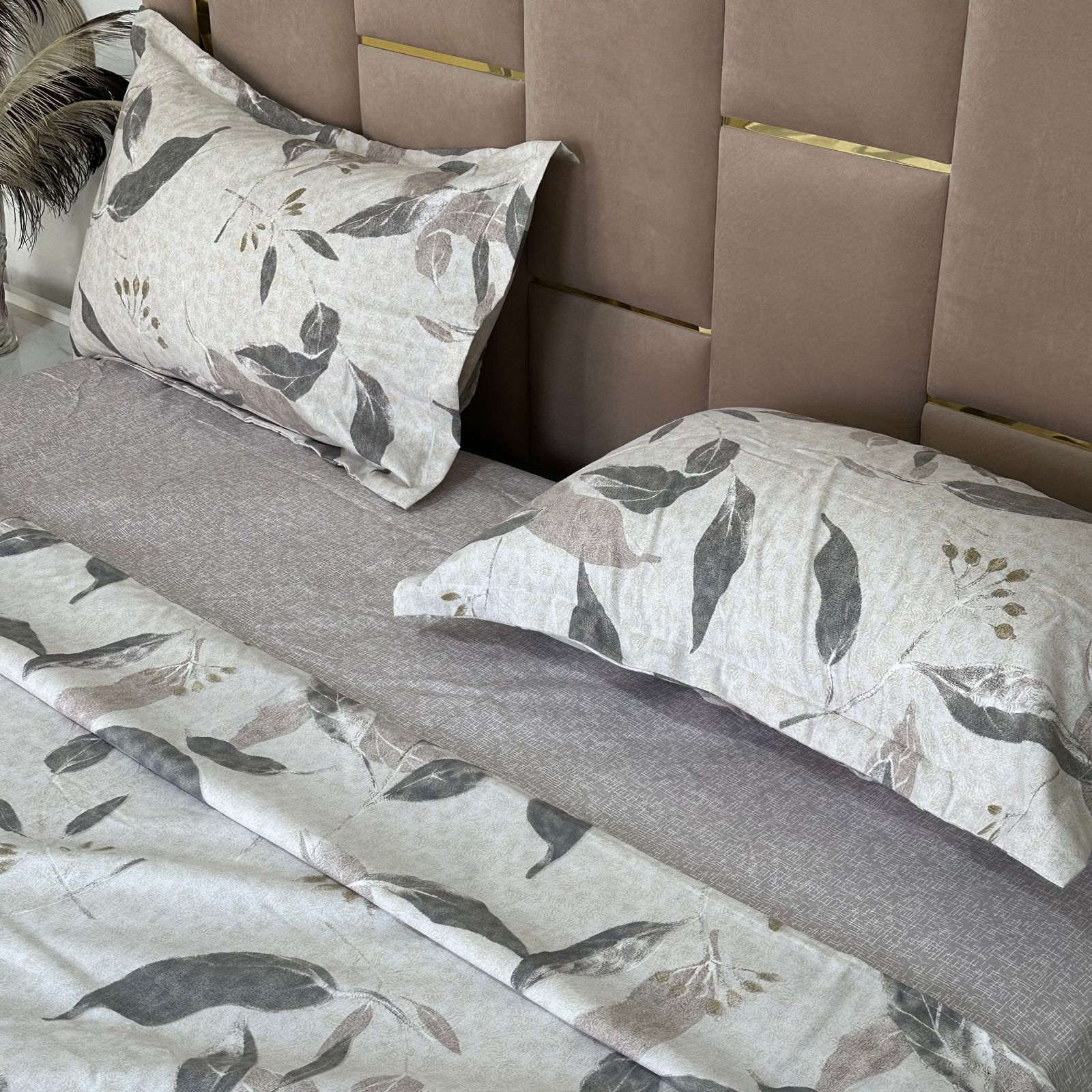 Parure de Lit 4 pièces en coton microfibre de qualité supérieure