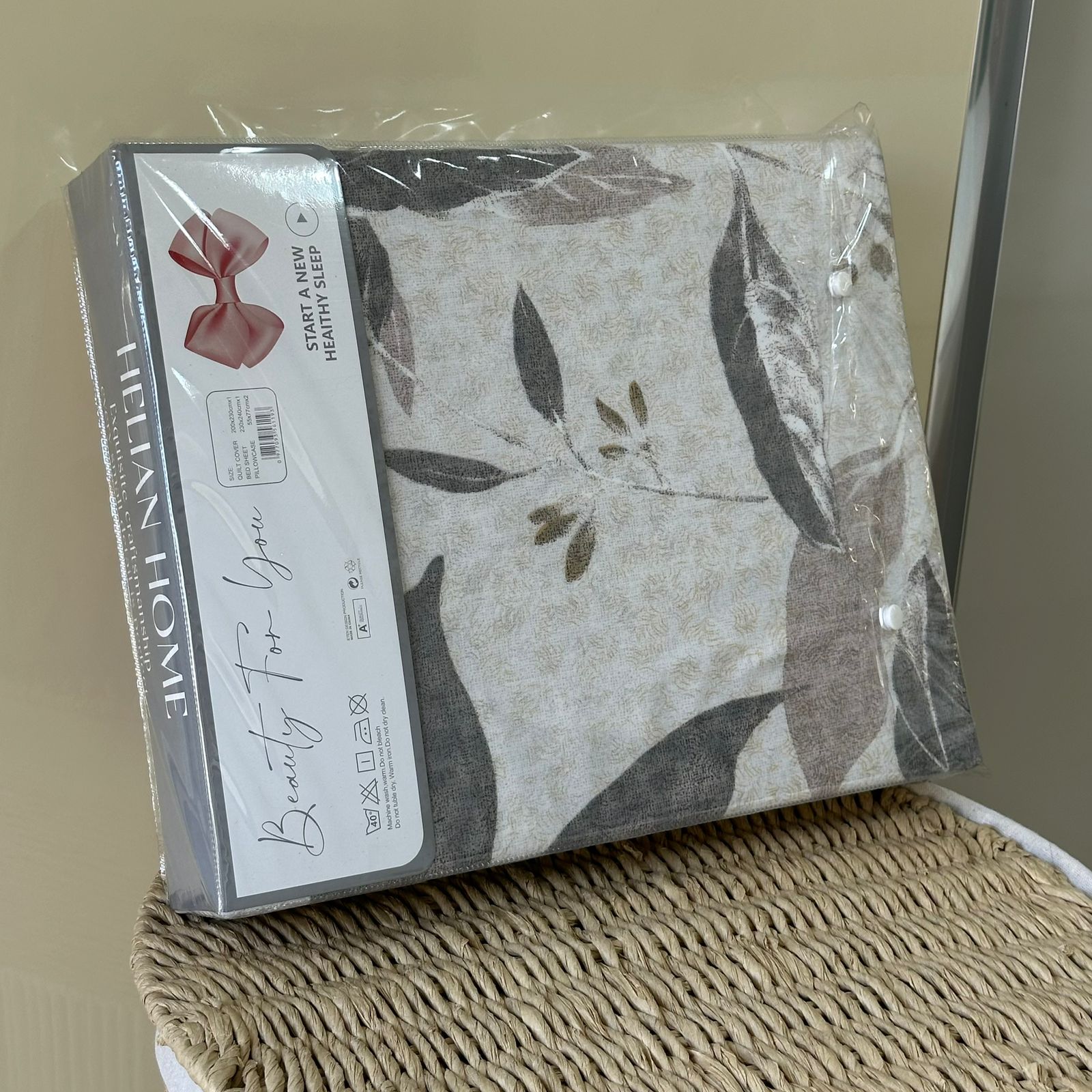 Parure de Lit 4 pièces en coton microfibre de qualité supérieure