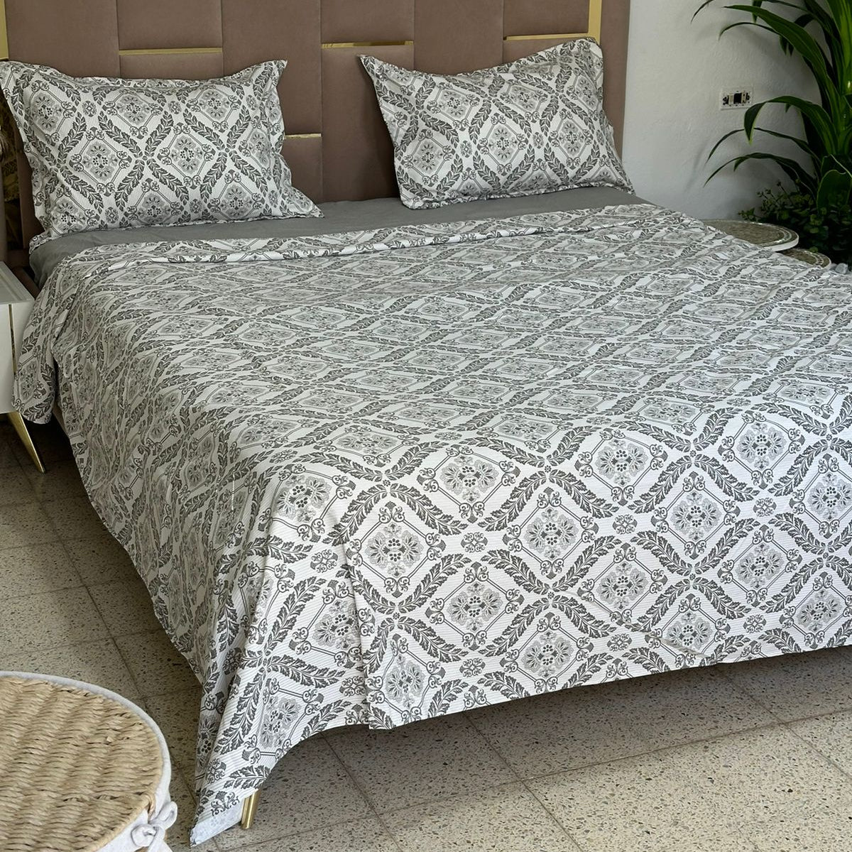 Parure de Lit 4 pièces en coton microfibre de qualité supérieure