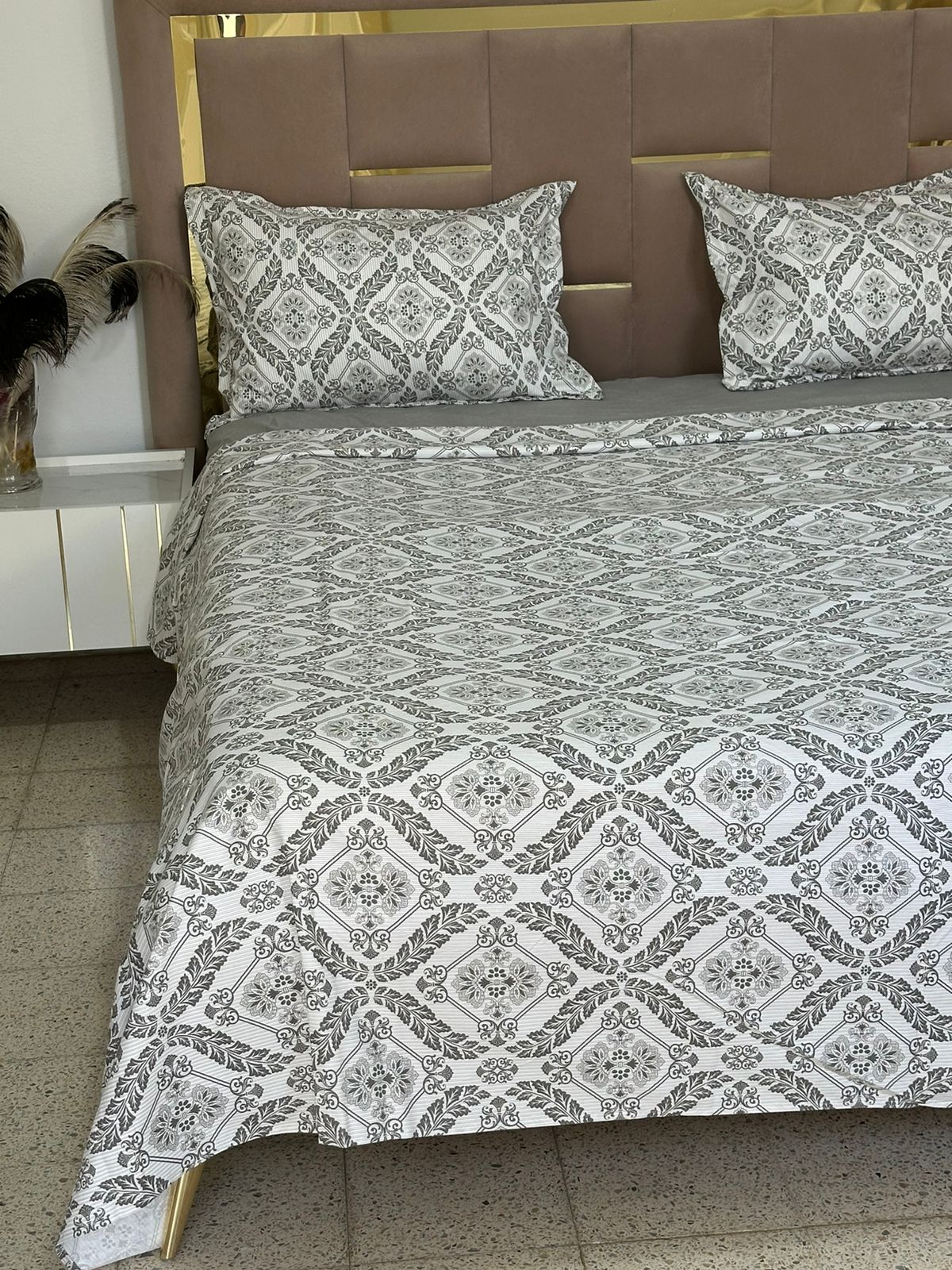 Parure de Lit 4 pièces en coton microfibre de qualité supérieure