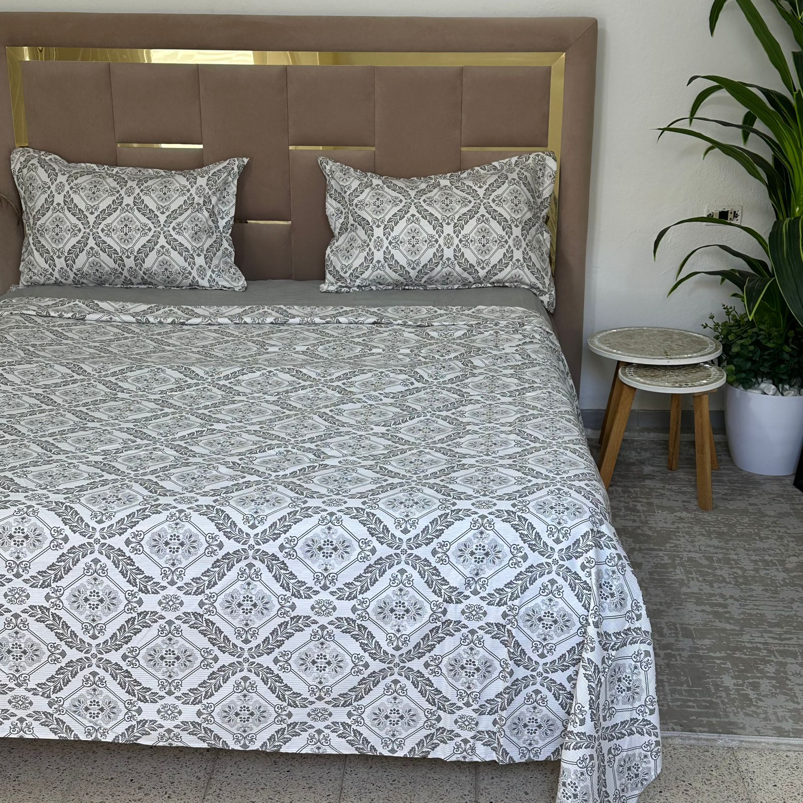 Parure de Lit 4 pièces en coton microfibre de qualité supérieure