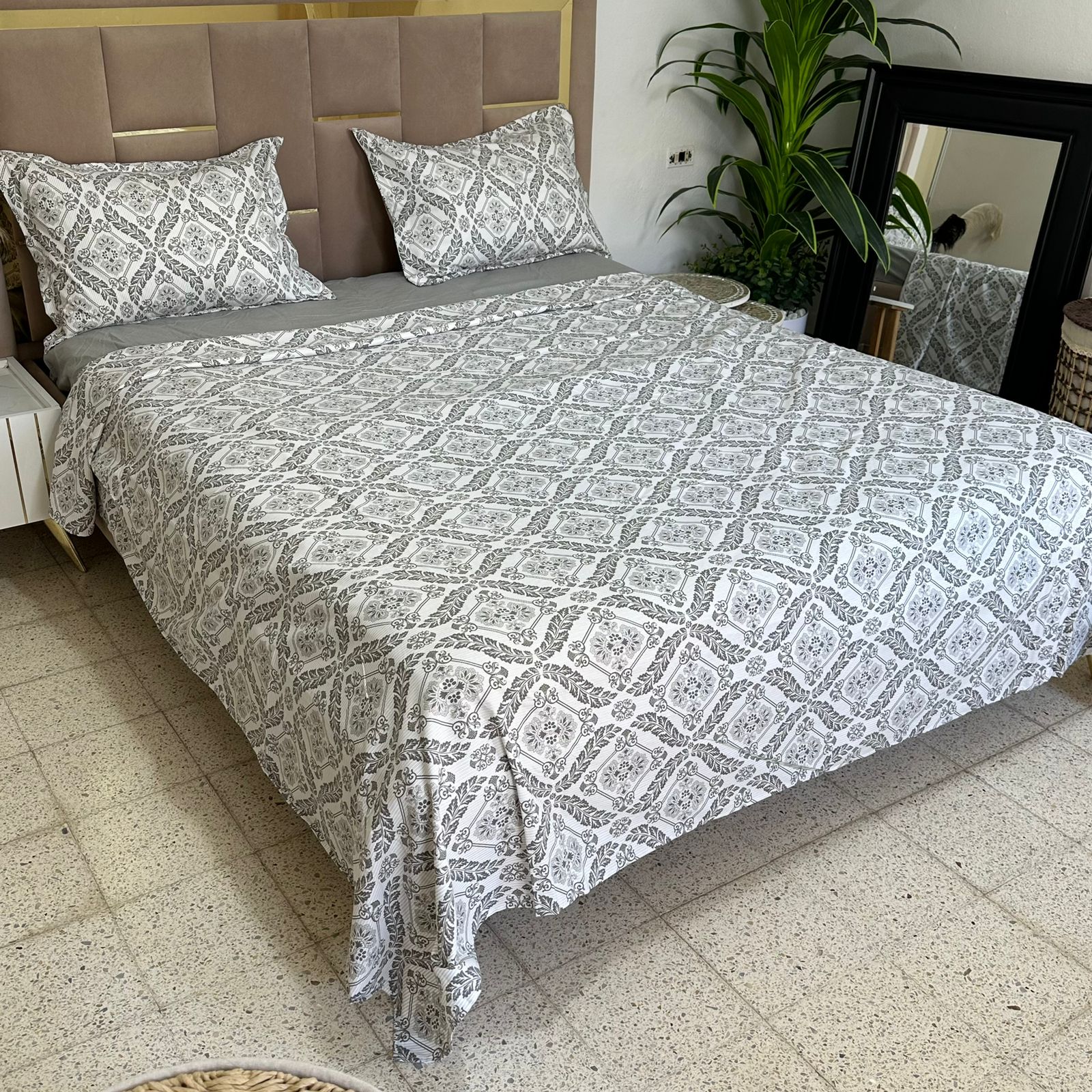Parure de Lit 4 pièces en coton microfibre de qualité supérieure