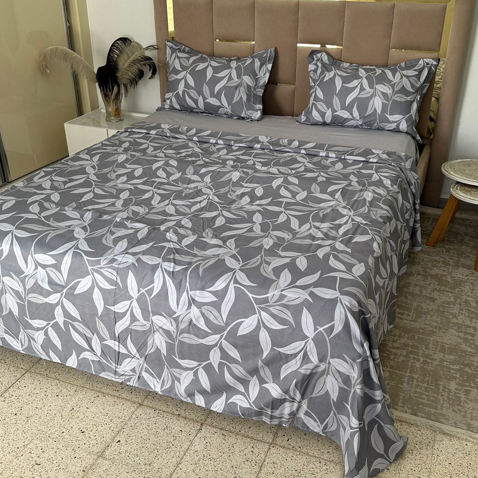 Parure de Lit 4 pièces en coton microfibre de qualité supérieure
