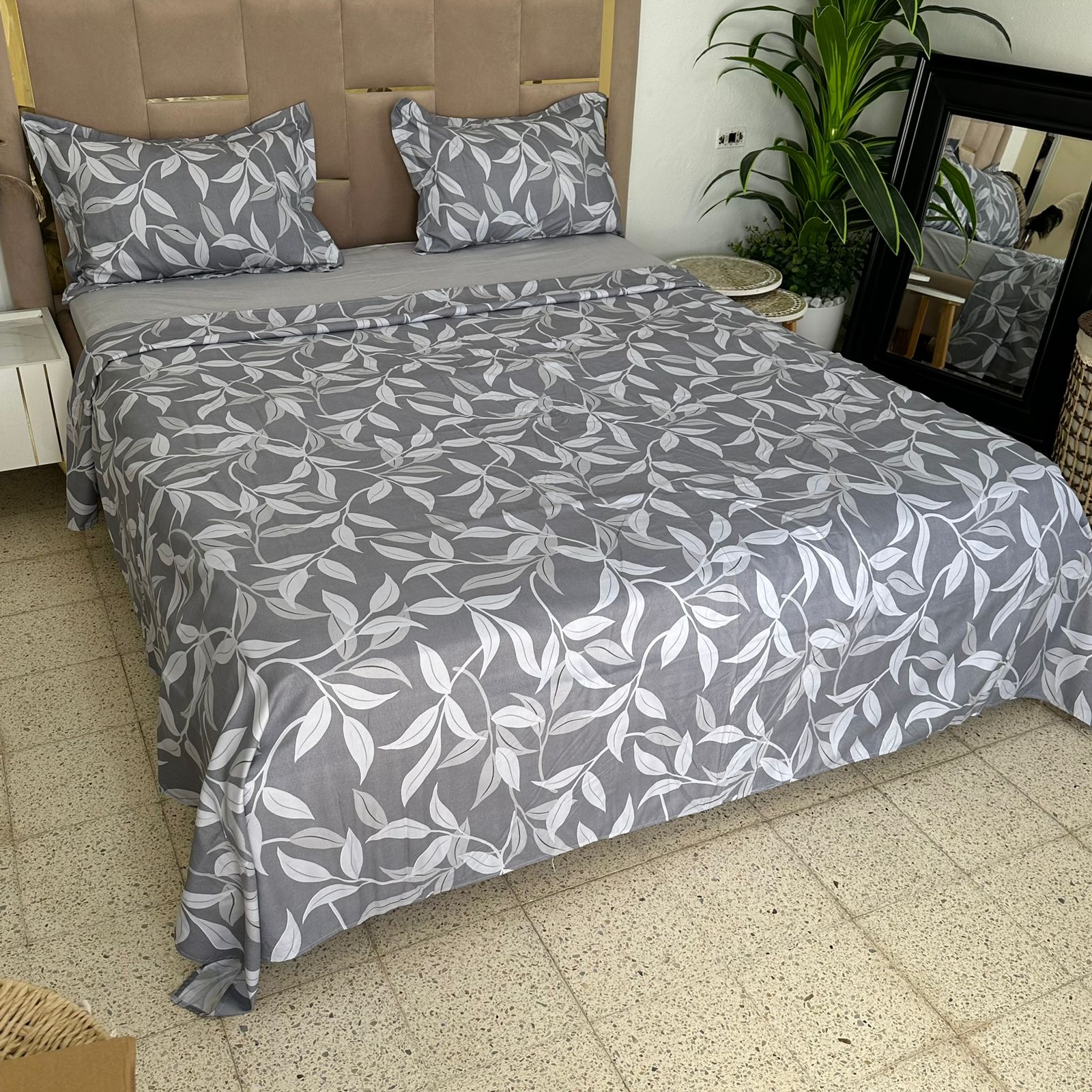 Parure de Lit 4 pièces en coton microfibre de qualité supérieure