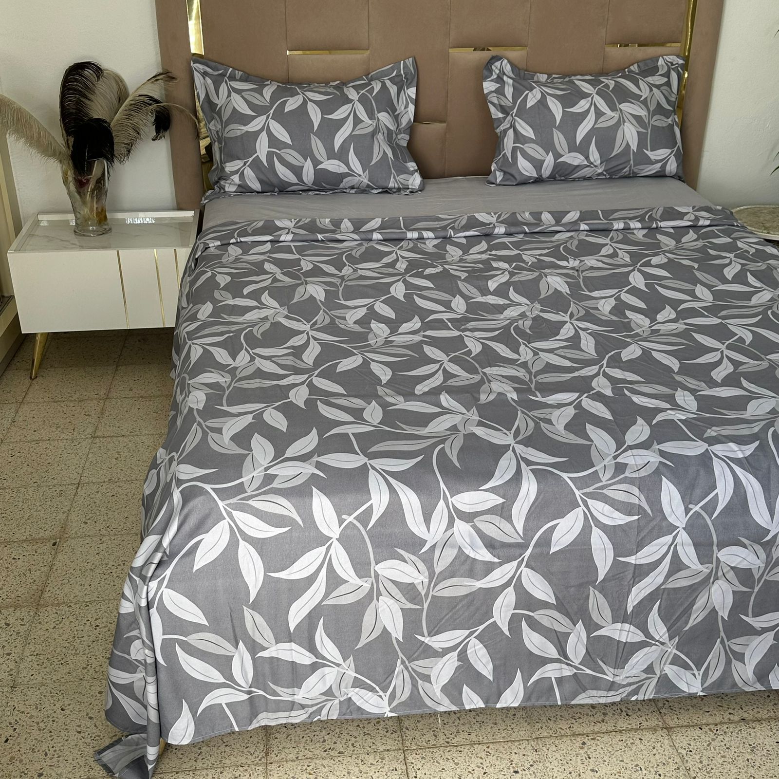 Parure de Lit 4 pièces en coton microfibre de qualité supérieure