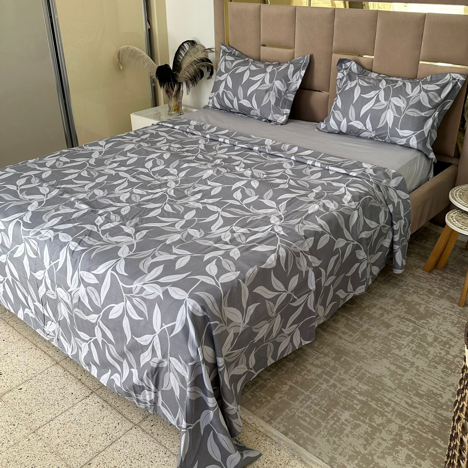 Parure de Lit 4 pièces en coton microfibre de qualité supérieure