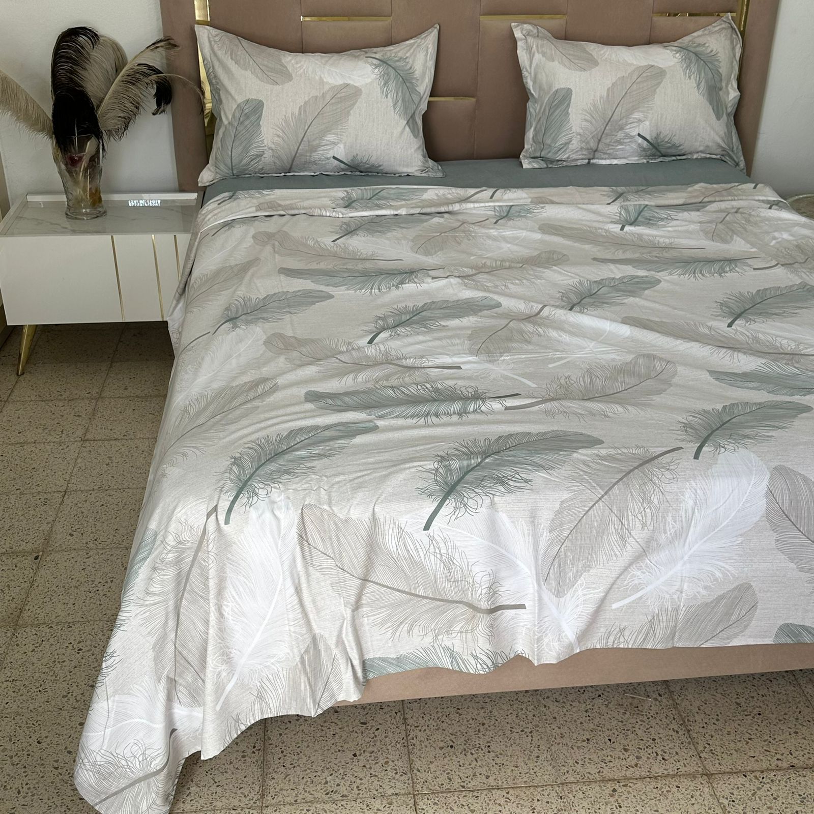 Parure de Lit 4 pièces en coton microfibre de qualité supérieure