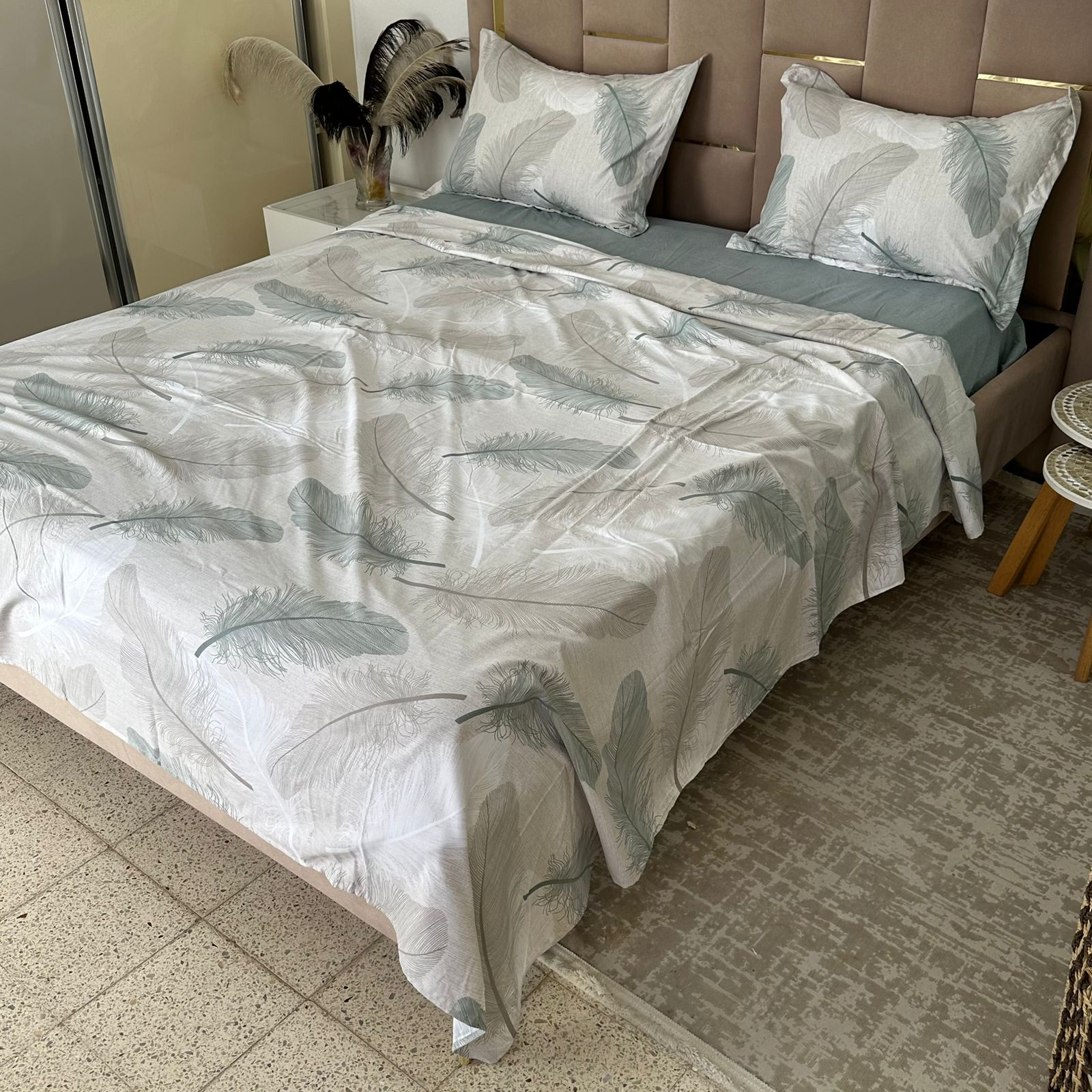 Parure de Lit 4 pièces en coton microfibre de qualité supérieure