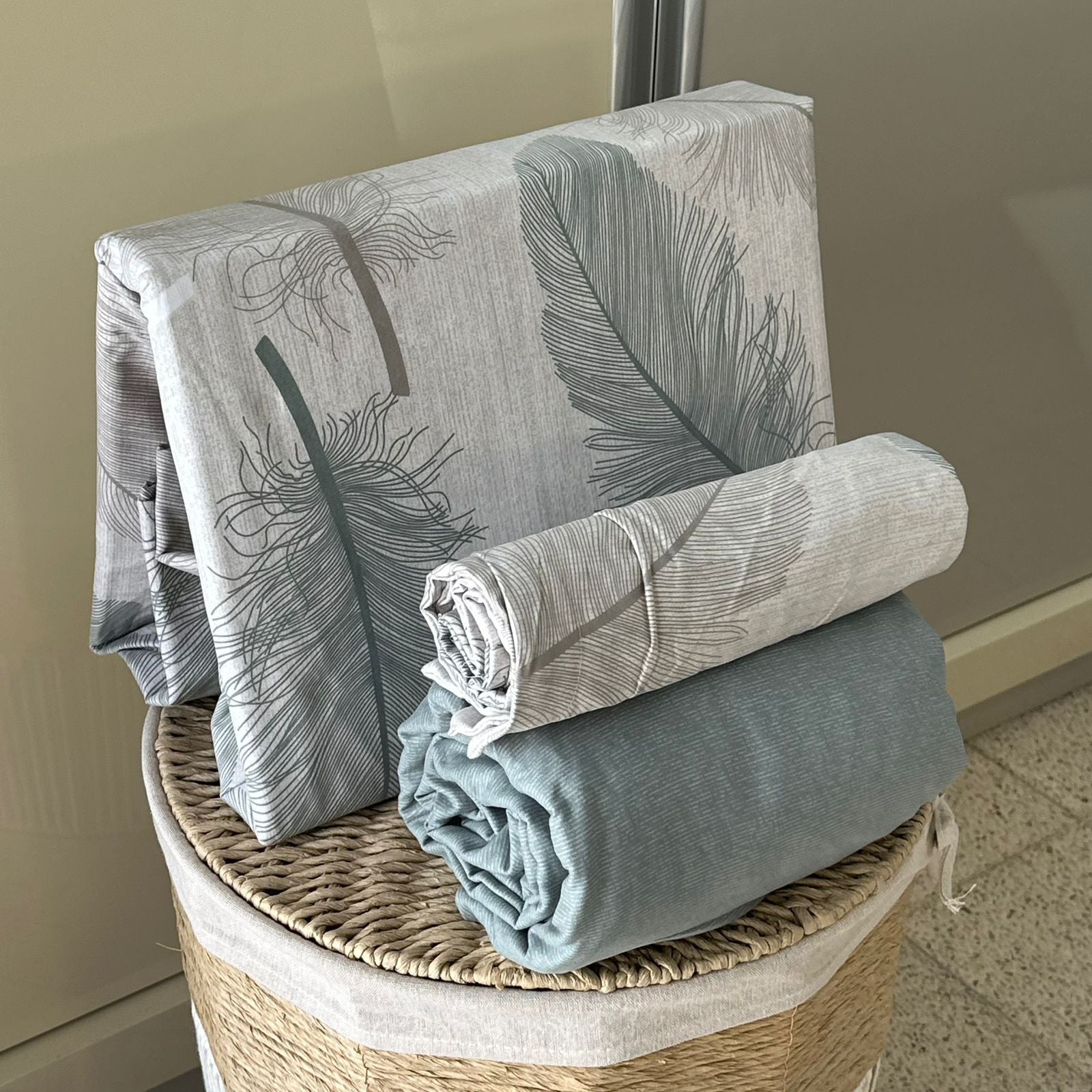 Parure de Lit 4 pièces en coton microfibre de qualité supérieure